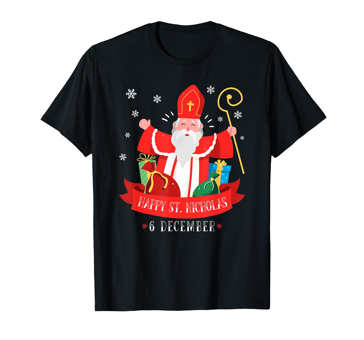 The Best Christmas Designs Happy St. Nicholas December 6th Feast Day Europe Celebration T-Shirt