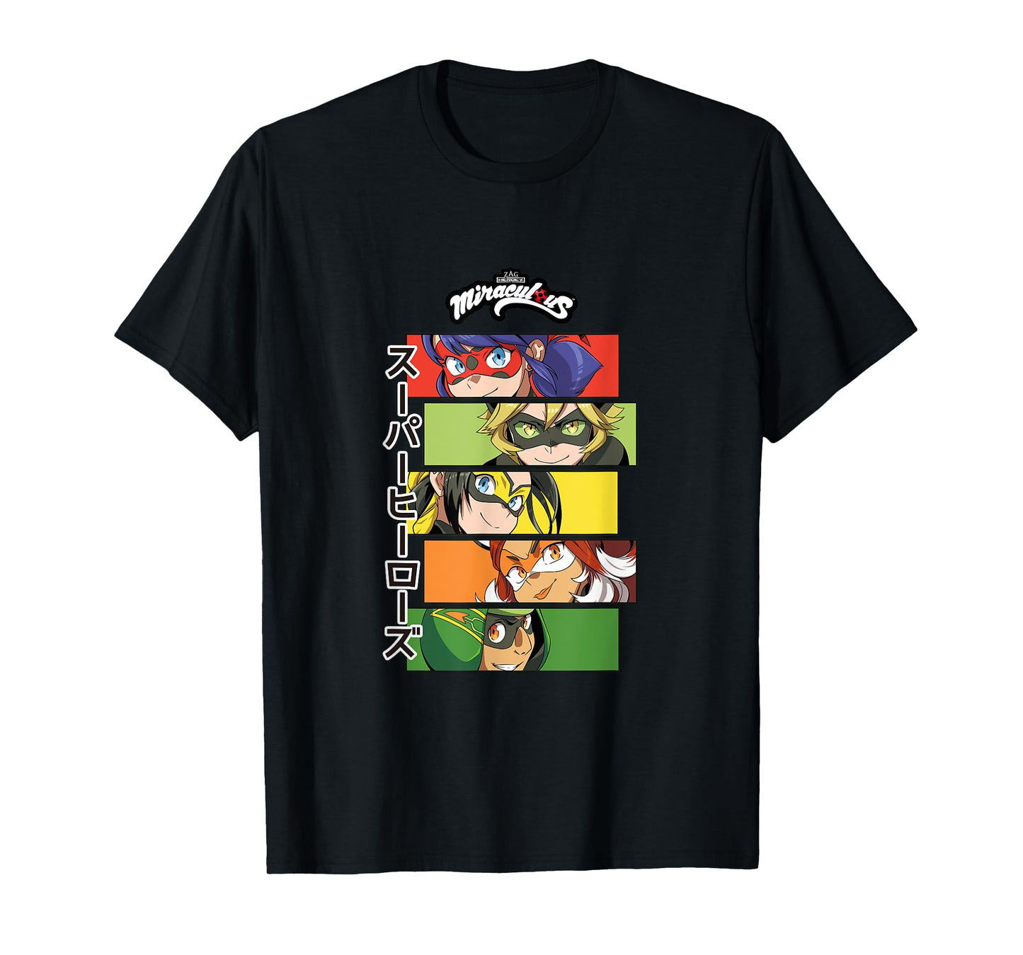 Miraculous Ladybug Cat Noir Manga Super Heroez 2 T-Shirt