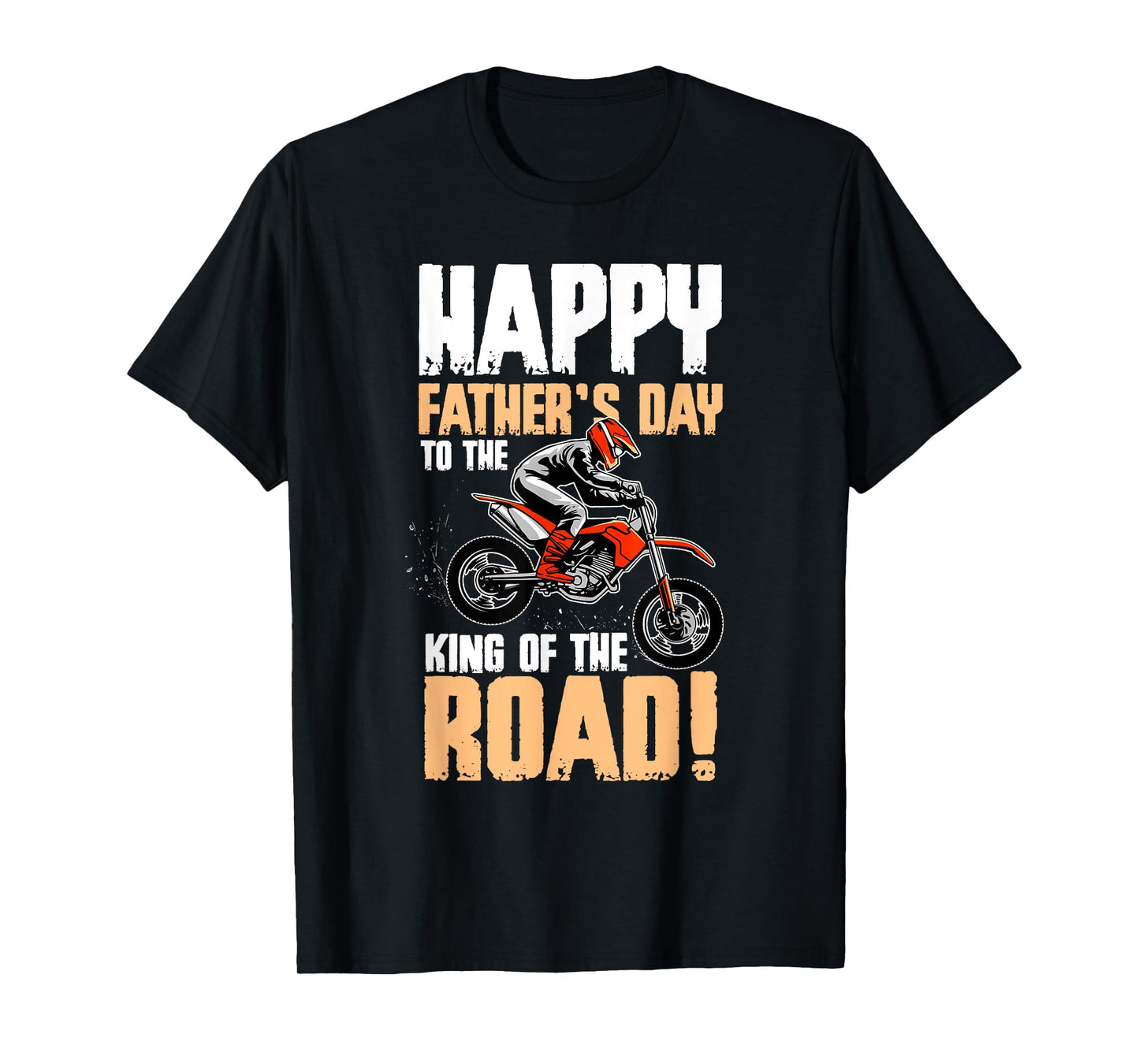 Dirt Bike Dad Fathers Day Cool Motocross Biker Papa Men T-Shirt