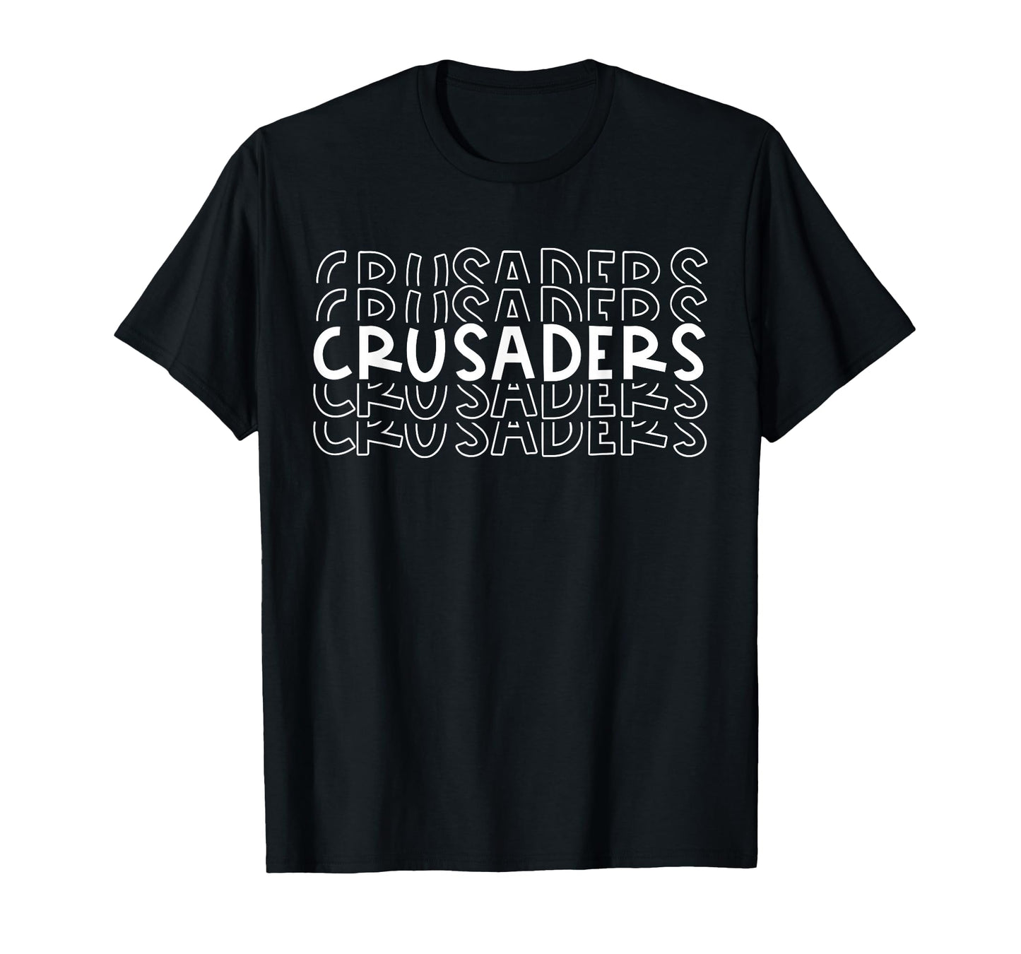 Crusaders School Sports Team Mascot Town Go College Athlete T-Shirt