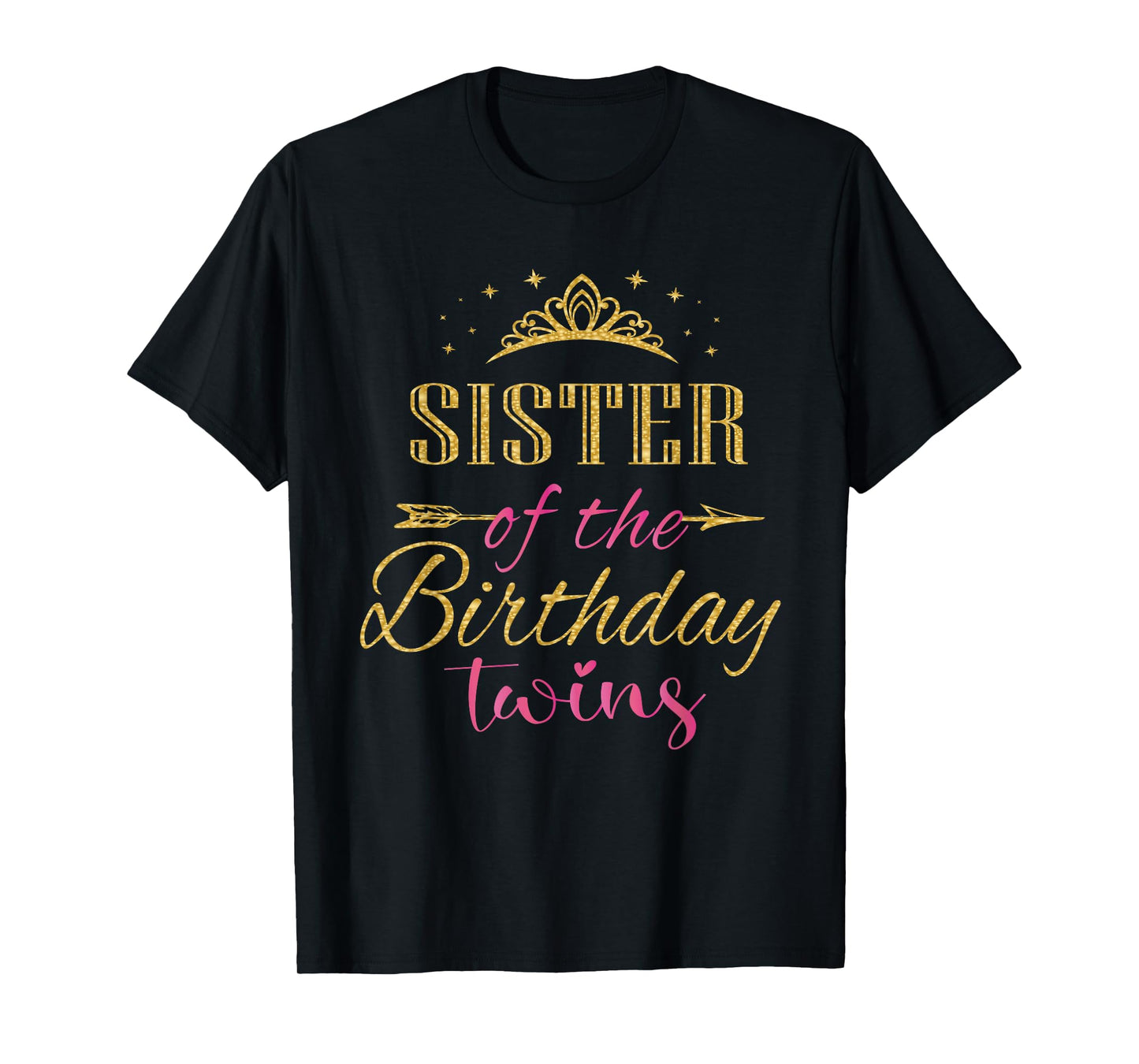 Sister of The Birthday Twins Kids Party T-Shirt