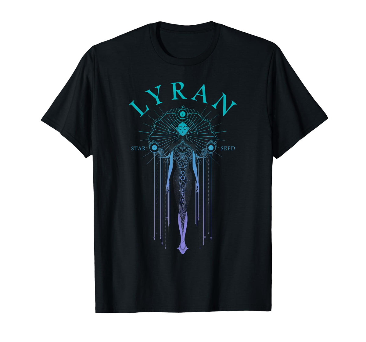 Lyran Starseed Feline Energy Being T-Shirt