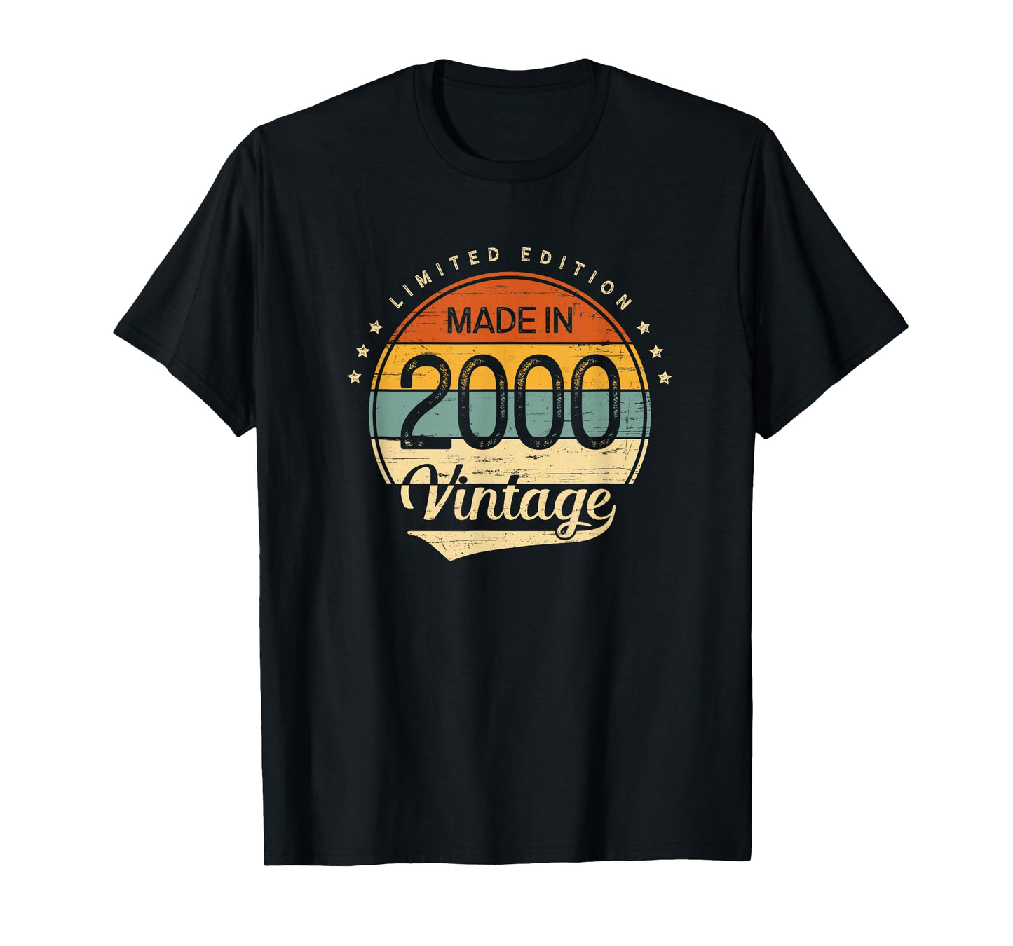 Classic Vintage 2000 Limited Edition 25th Birthday Men Women T-Shirt