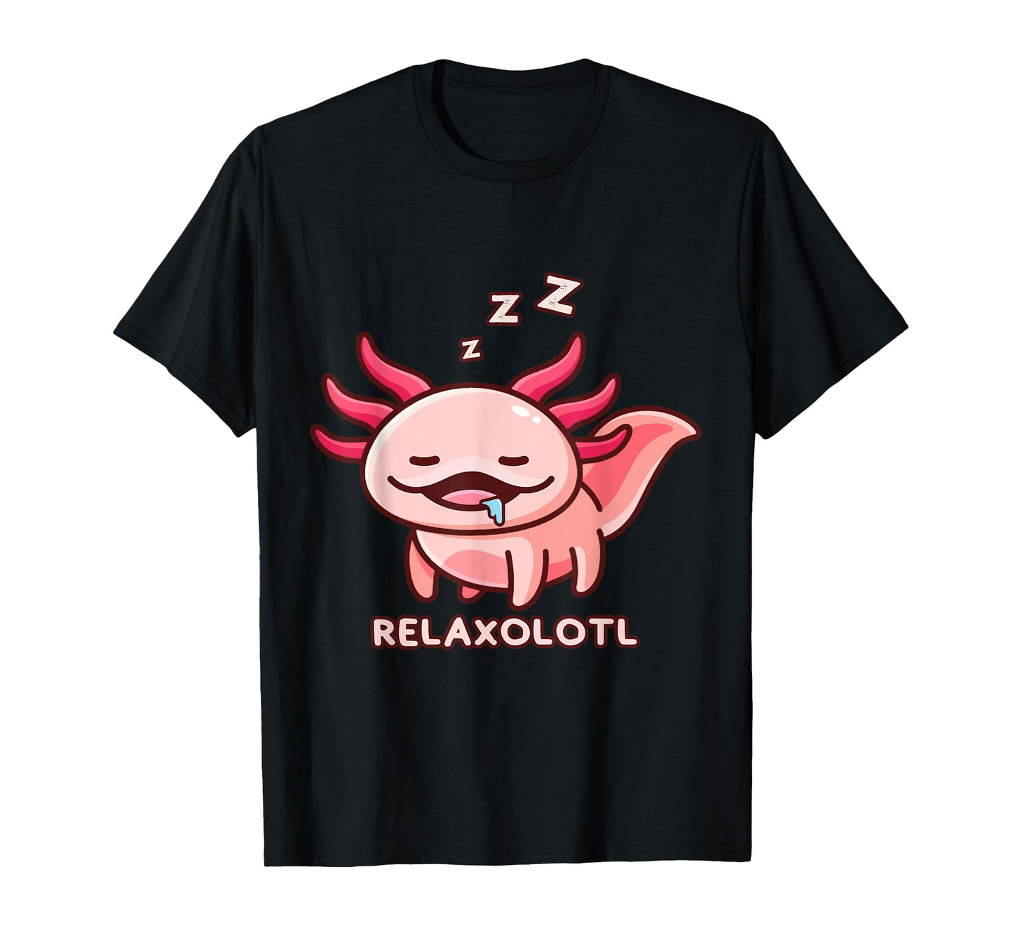 Cute Axolotl Adorable Amphibia Mexican Salamander Relaxolotl T-Shirt