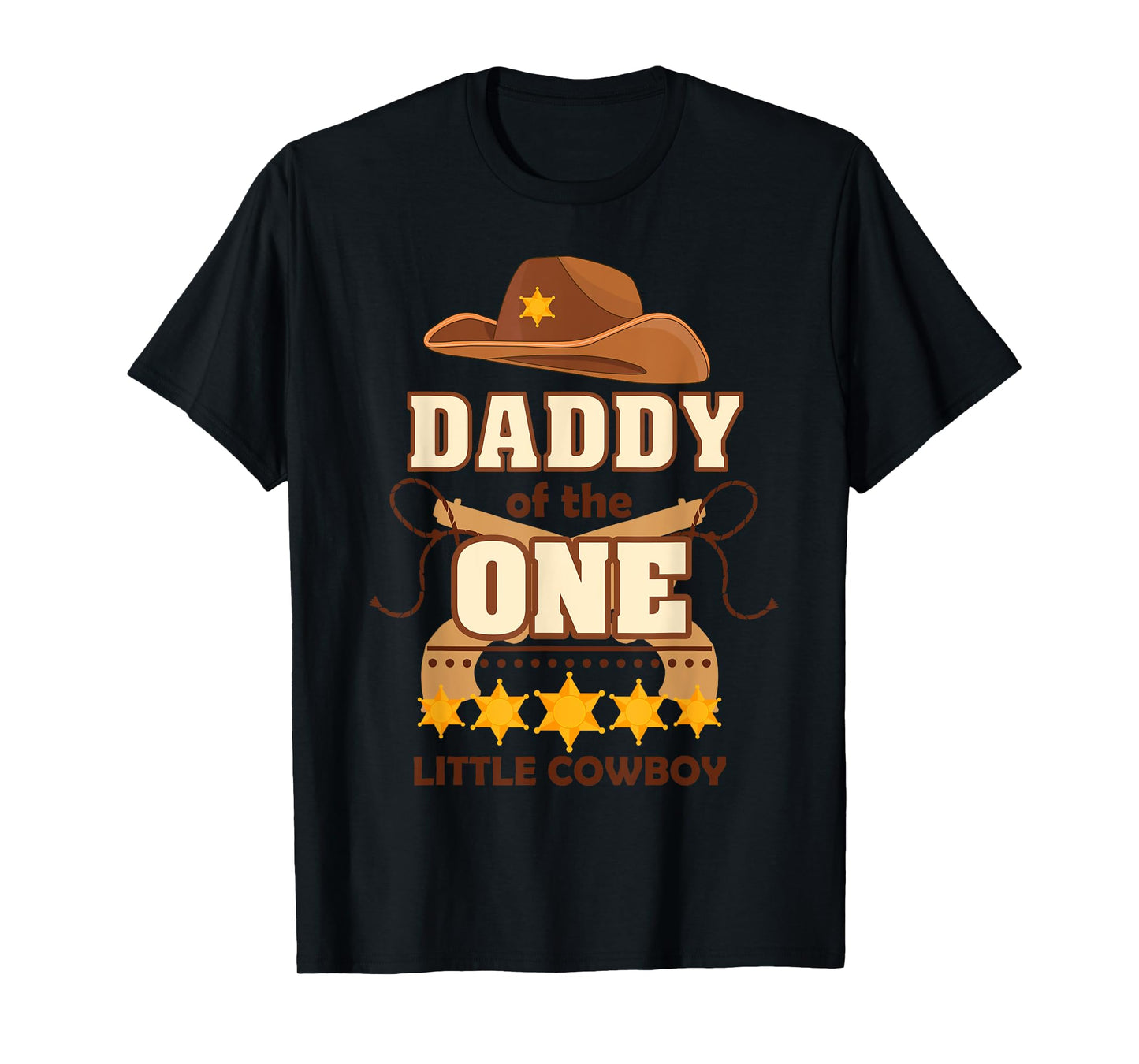 Boy 1st Birthday Daddy Cowboy Rodeo Western First Bday Party T-Shirt