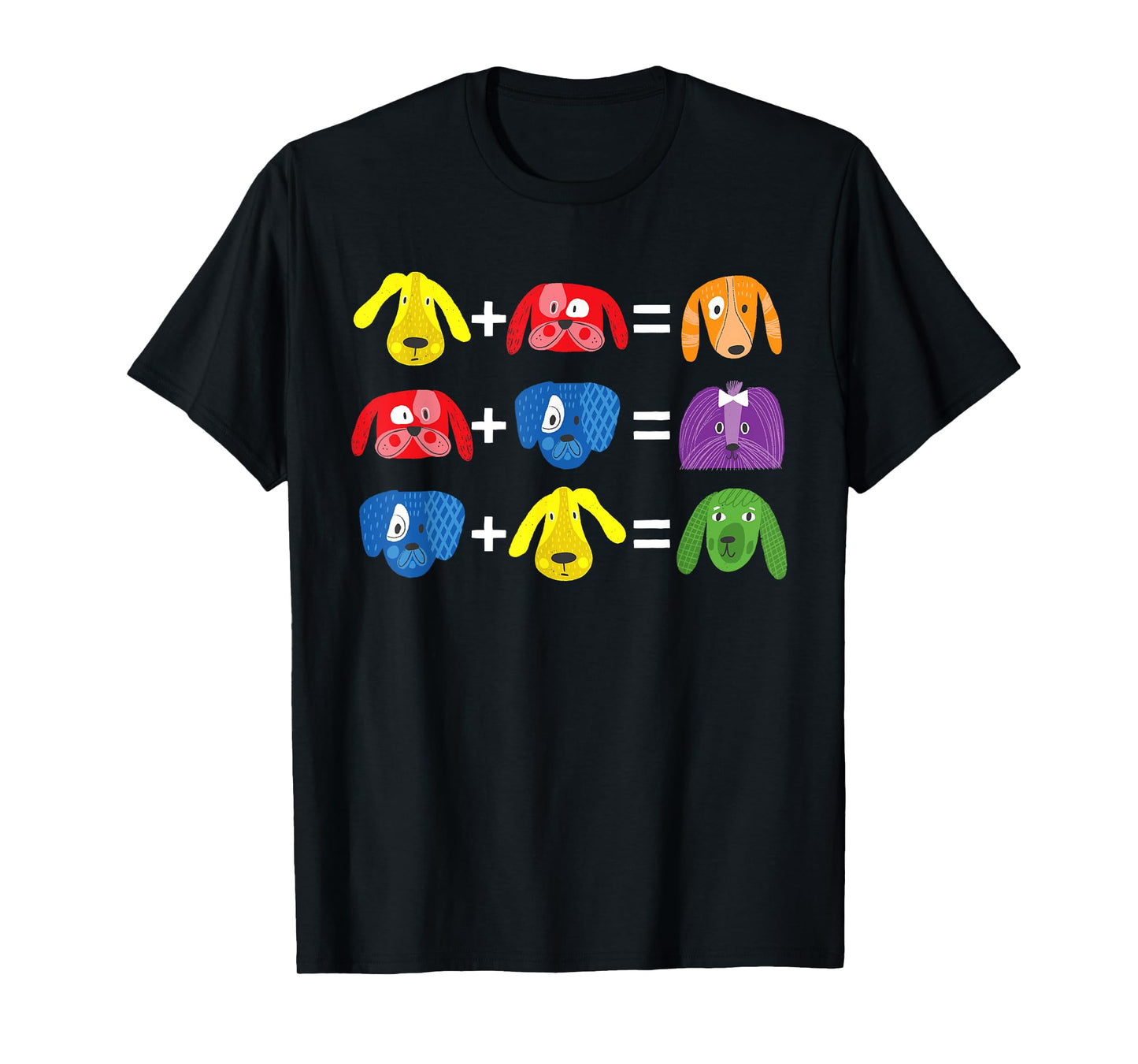 Dog Themed Artist Color Theory Educational Art Teacher T-Shirt