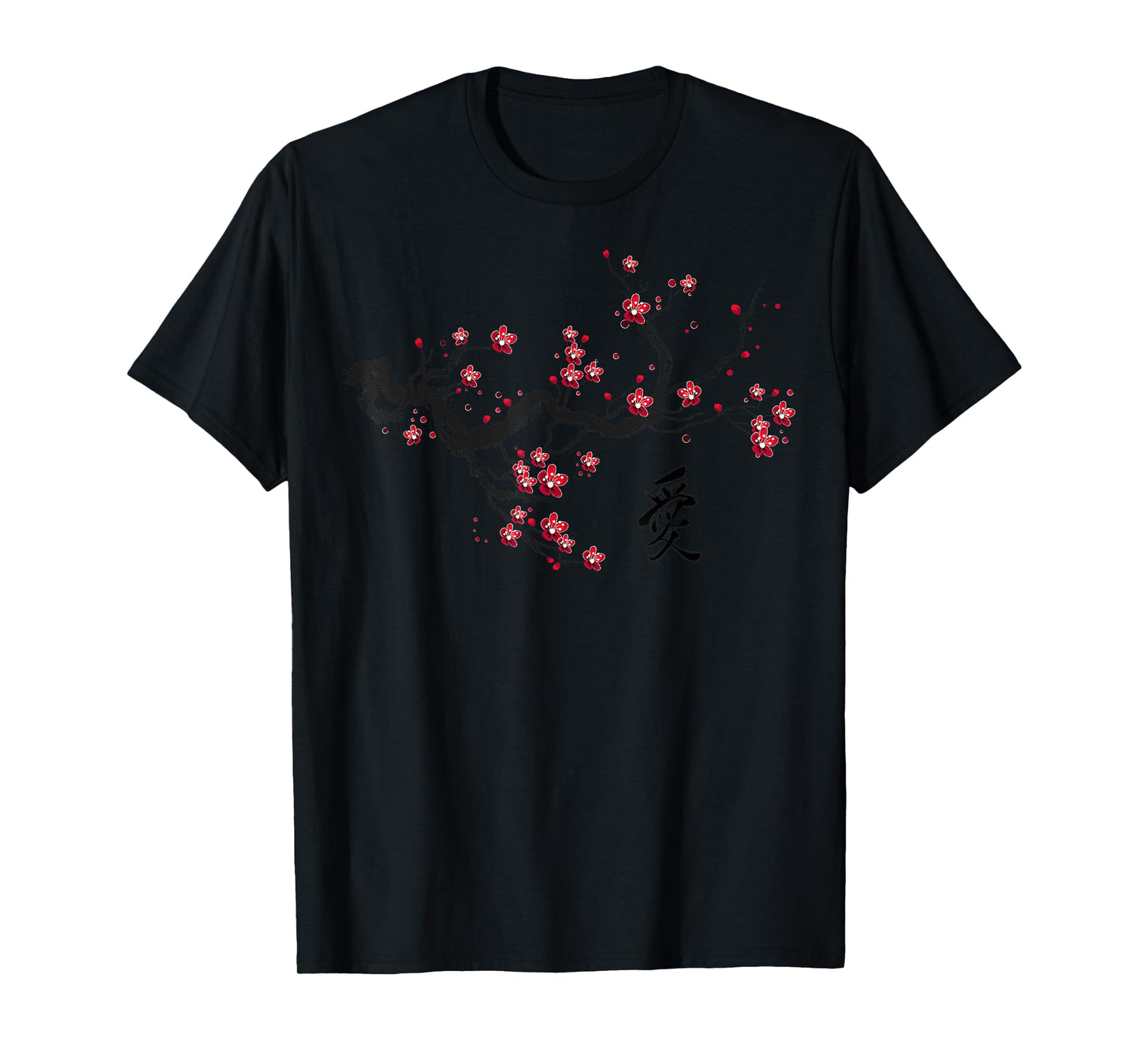 Vintage Cherry Blossom Japanese Culture Graphical Art Gift T-Shirt