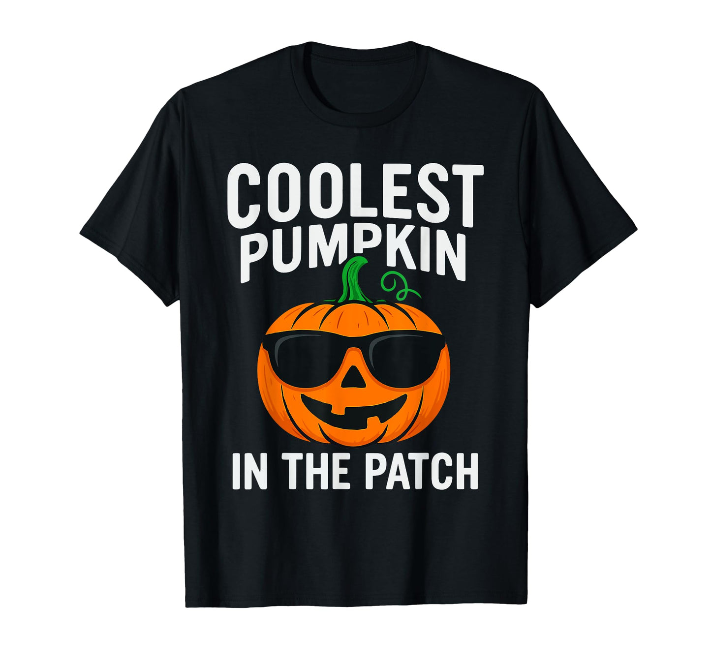 Kids Coolest Pumpkin In The Patch Halloween Boys Girls Teens T-Shirt