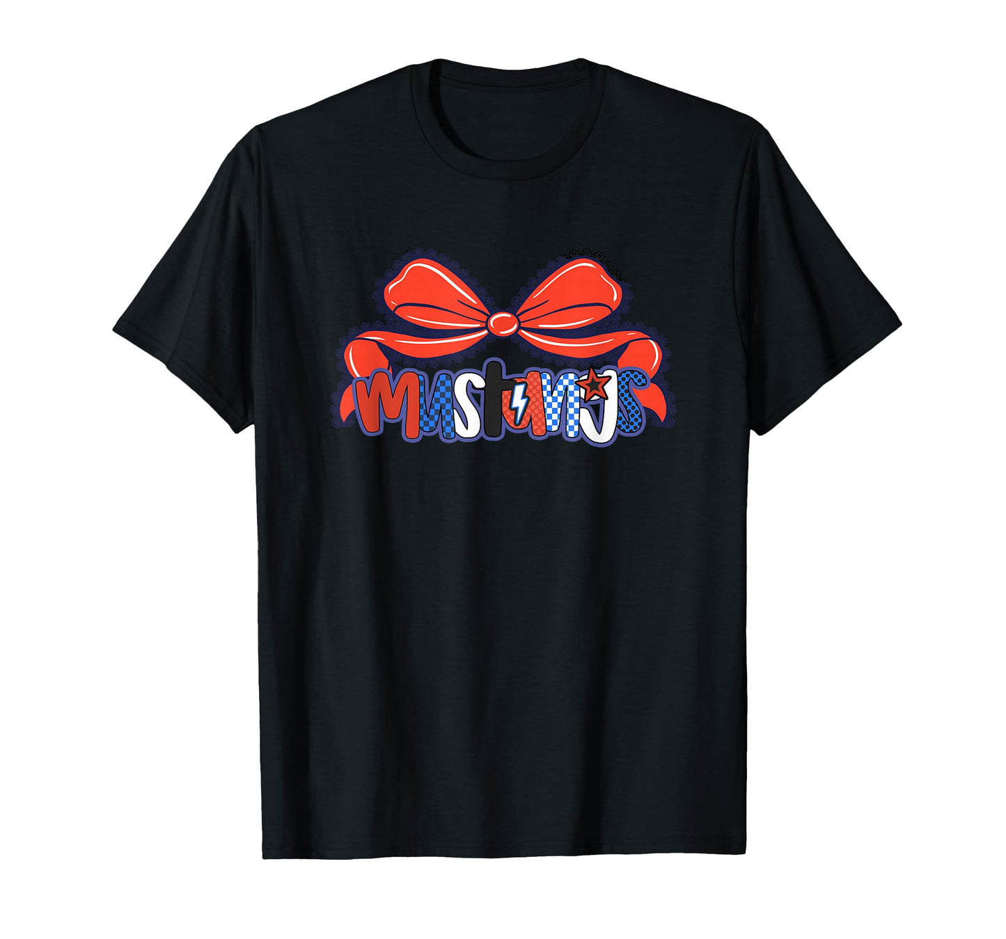 Mustangs Team Pride Bow Graphic T-Shirt