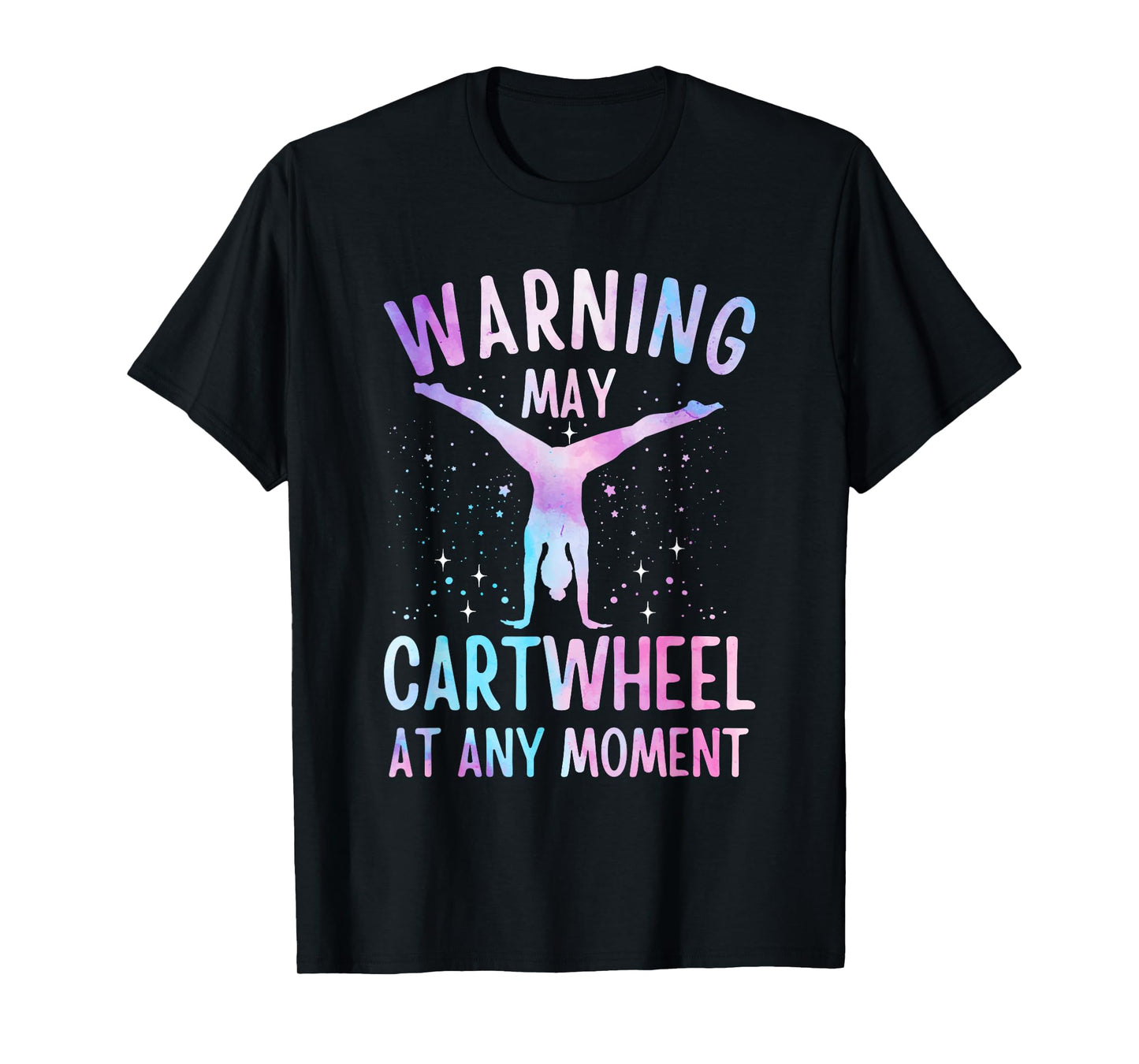 Gymnastics Art For Girls Women Tie Dye Cartwheel Gymnast T-Shirt