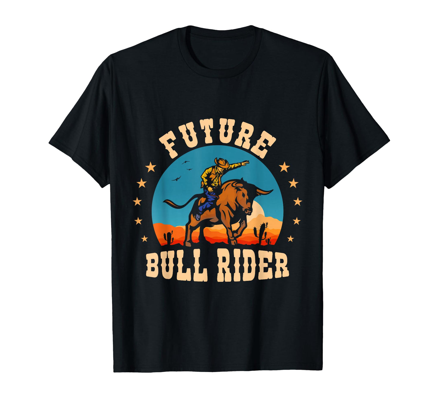 Future Bull Rider Mechanical Bull Riding Kids Youth Rodeo T-Shirt