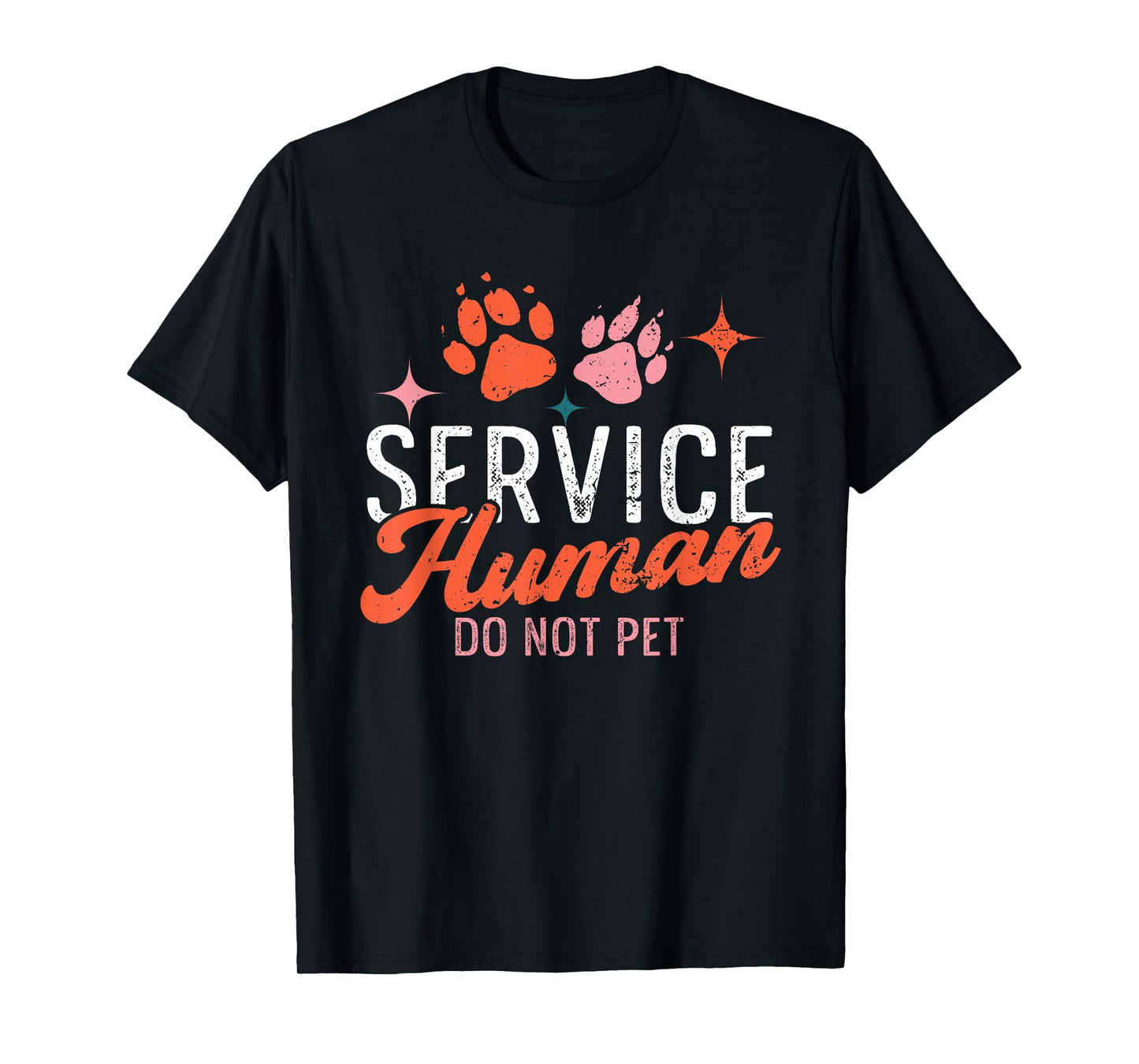 Funny Service Do Not Pet Emotional Support Human Dog Lover T-Shirt