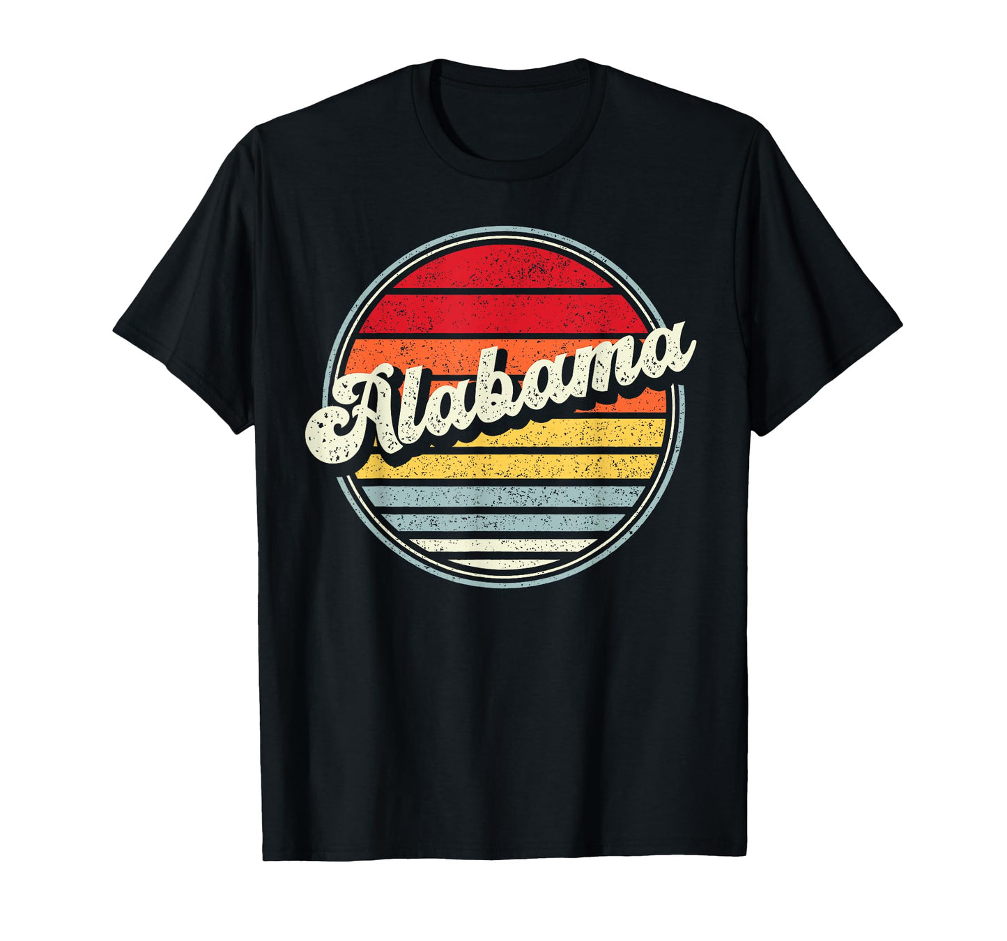 Retro Alabama Home State Cool 70s Style Sunset Men Women Kid T-Shirt