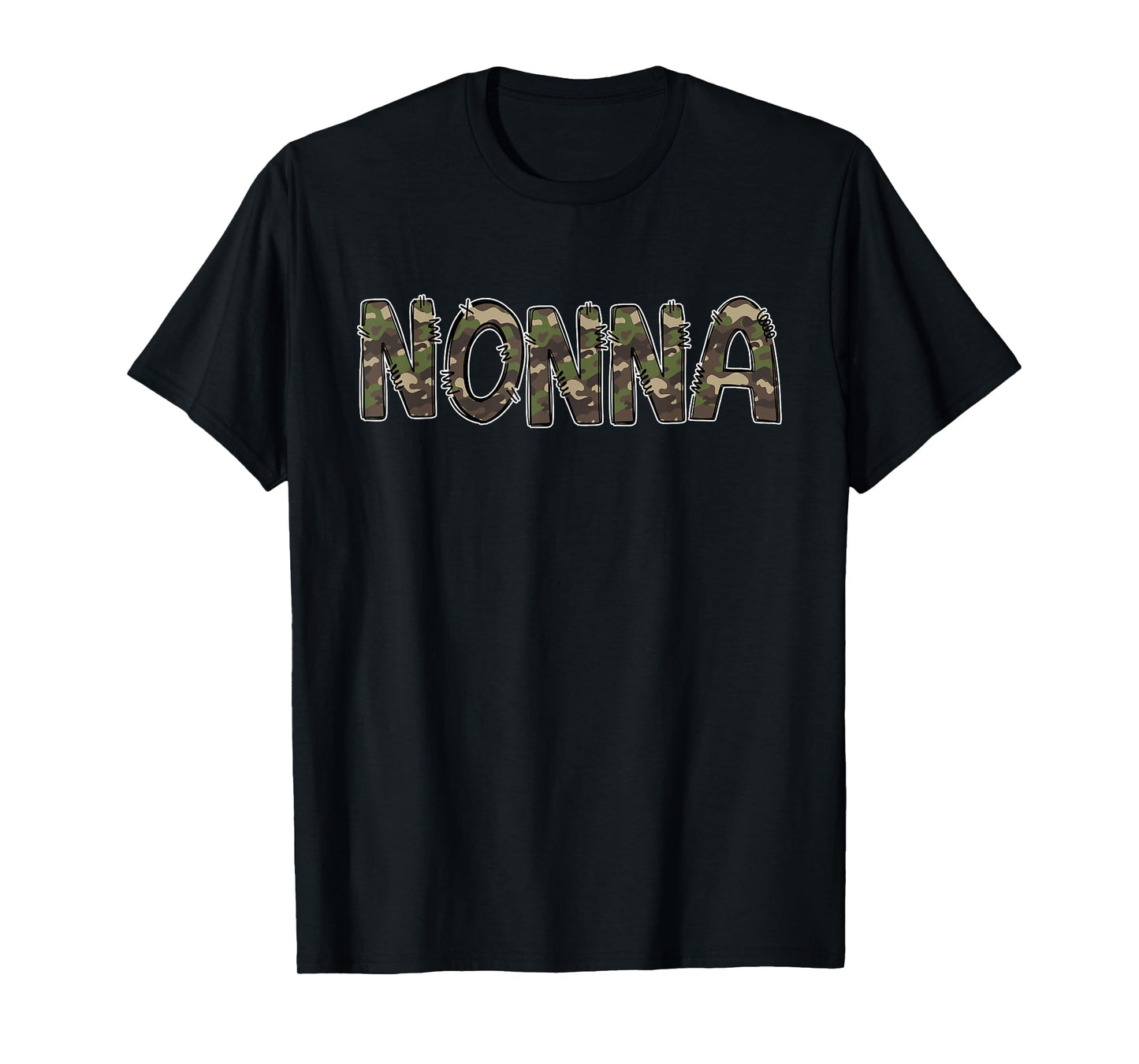 Camouflage Hunter Grandma Nonna Hunting T-Shirt