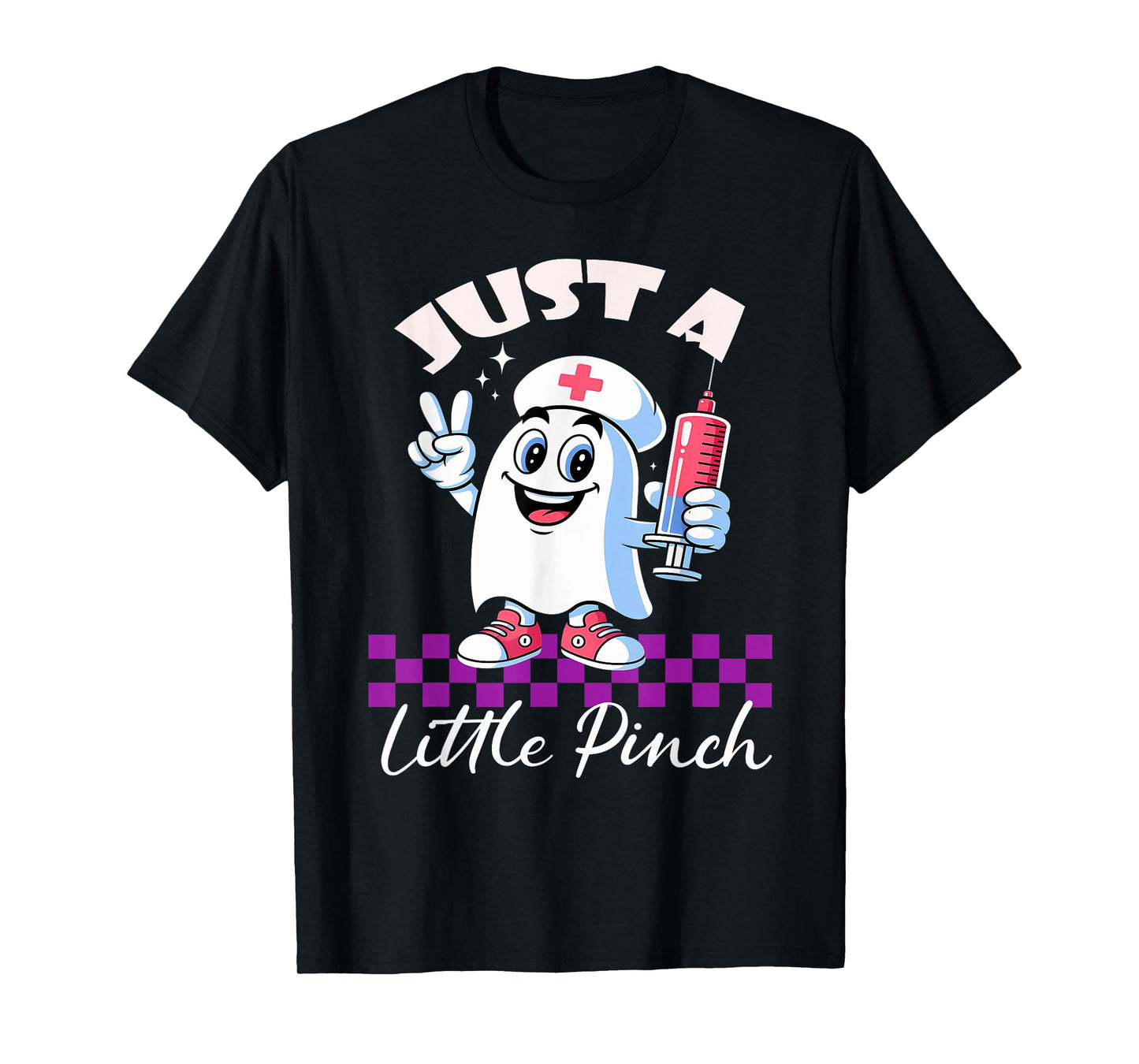 Just A Little Pinch Ghos Phlebotomist Nurse Phleb Halloween T-Shirt