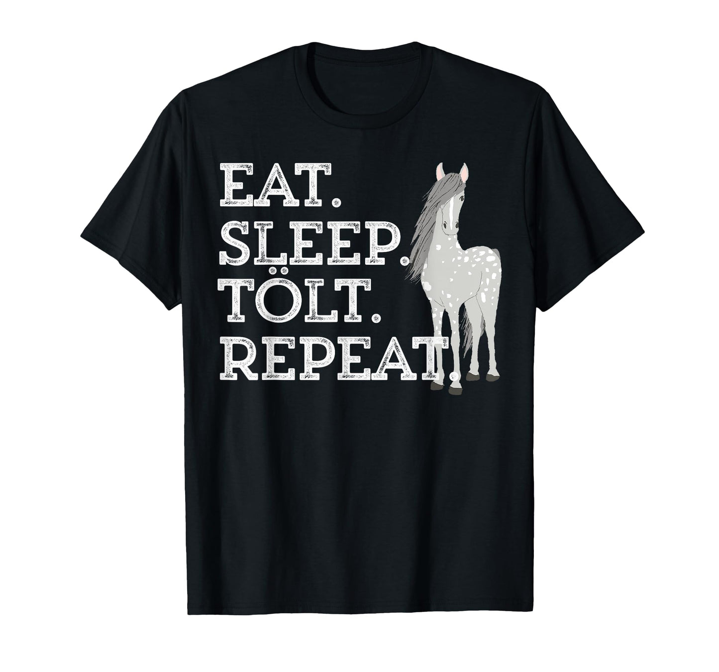 Icelandic Horse Saying Eat Sleep Tolt Toy Gift Women Girls T-Shirt