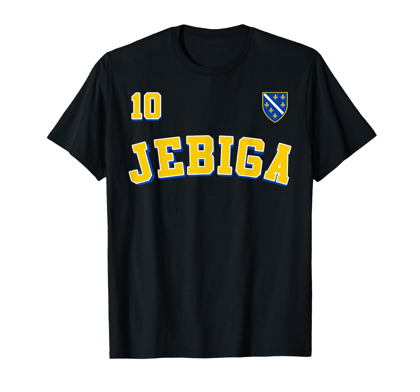 JEBIGA Bosnian Flag Pride of Bosnia and Herzegovina Funny T-Shirt