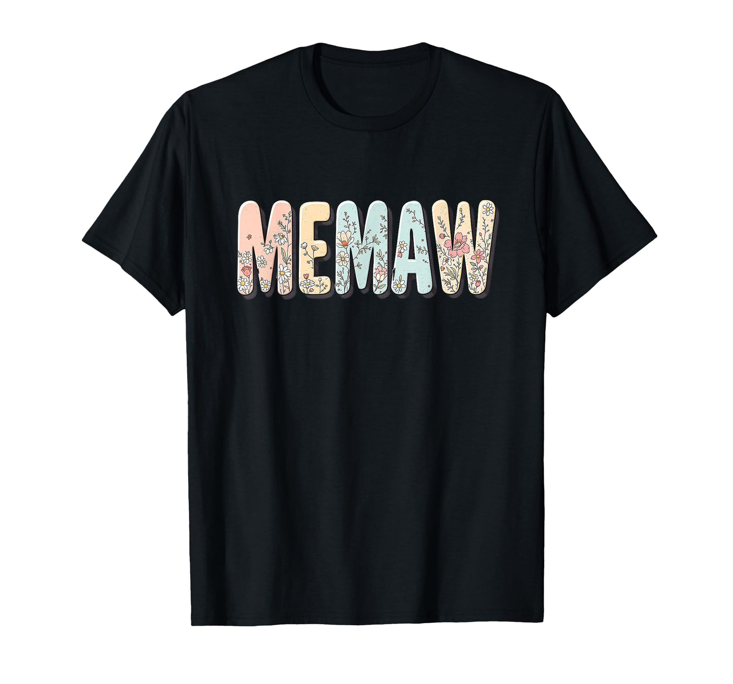 Wildflowers Memaw Floral Mother's Day Memaw T-Shirt