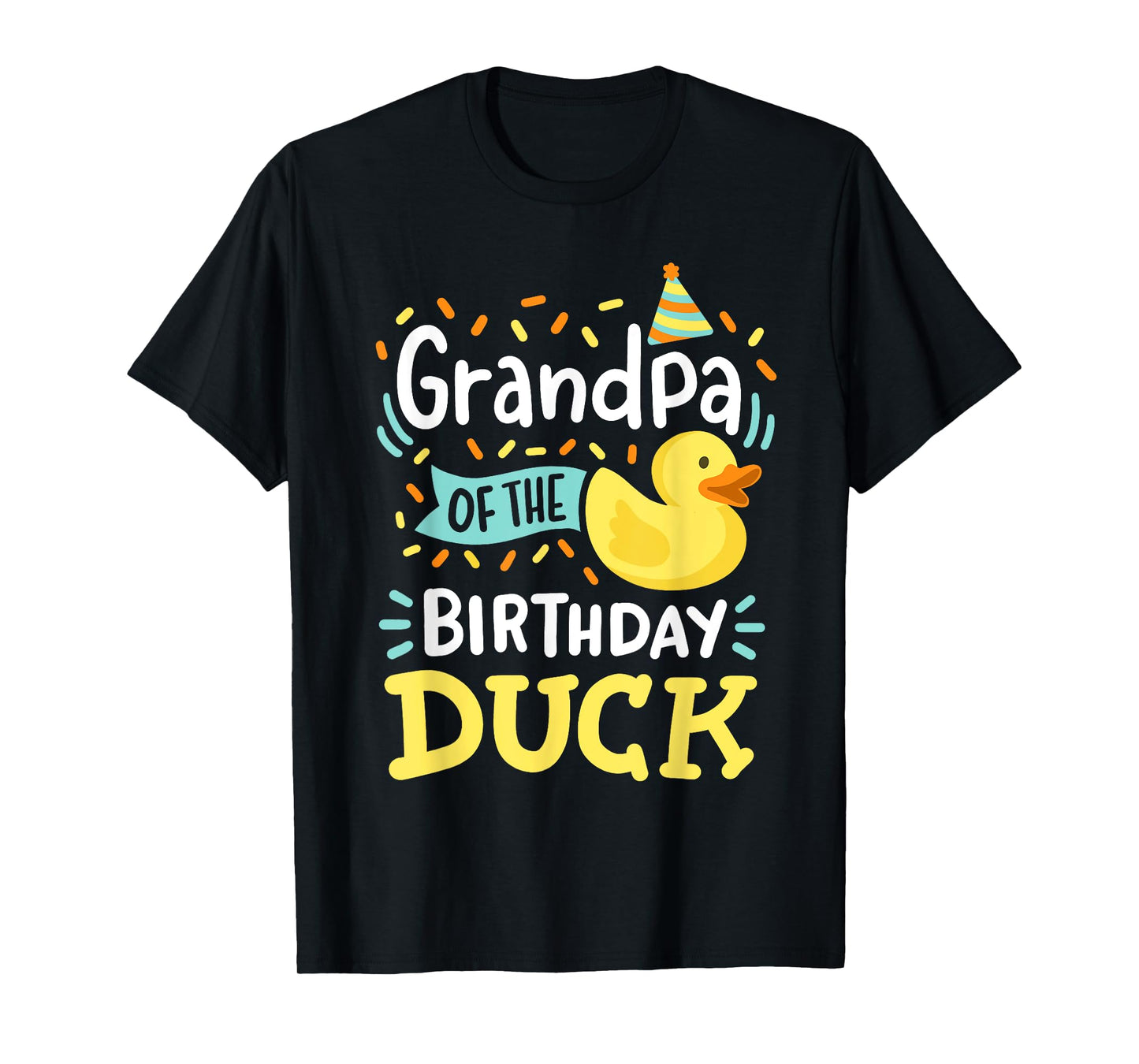 Grandpa Of The Birthday Duck Boy Rubber Duck Bday Family T-Shirt