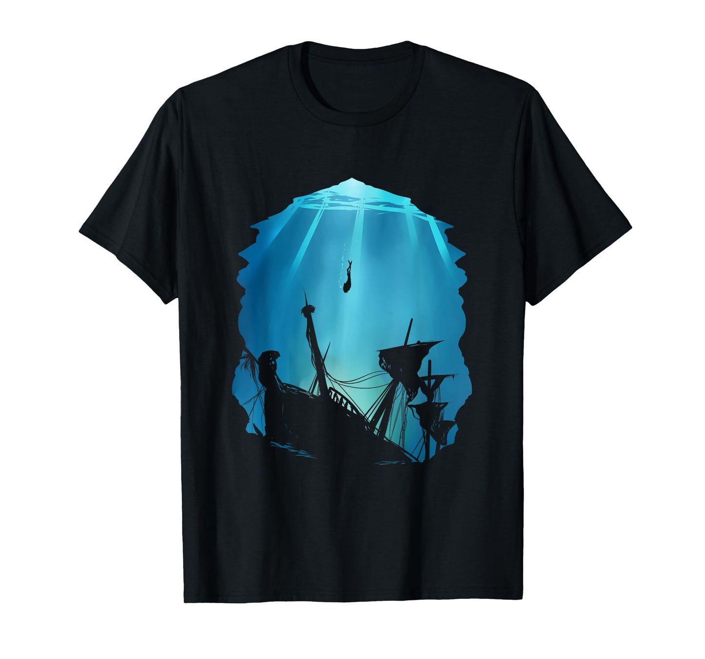 Wreck Diving for Diver Scuba Diving Underwater Shipwreck T-Shirt