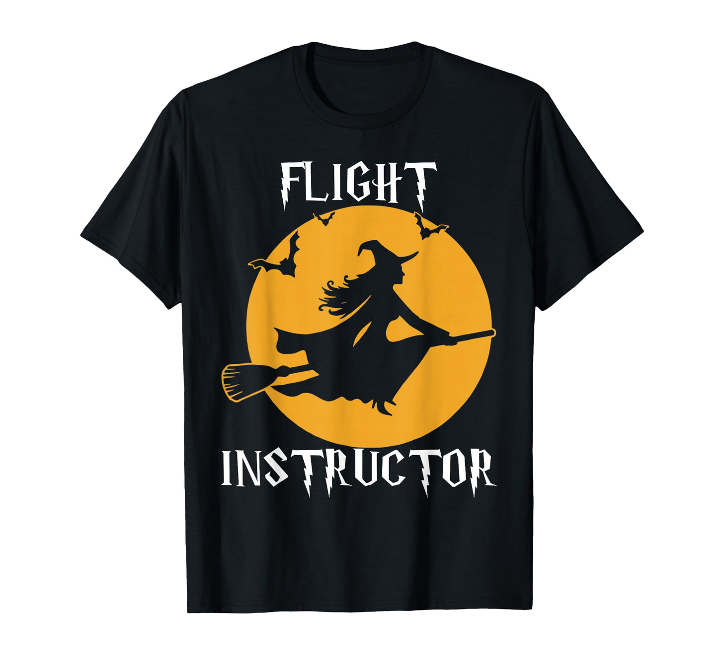 Flight Instructor Witch Halloween T-Shirt