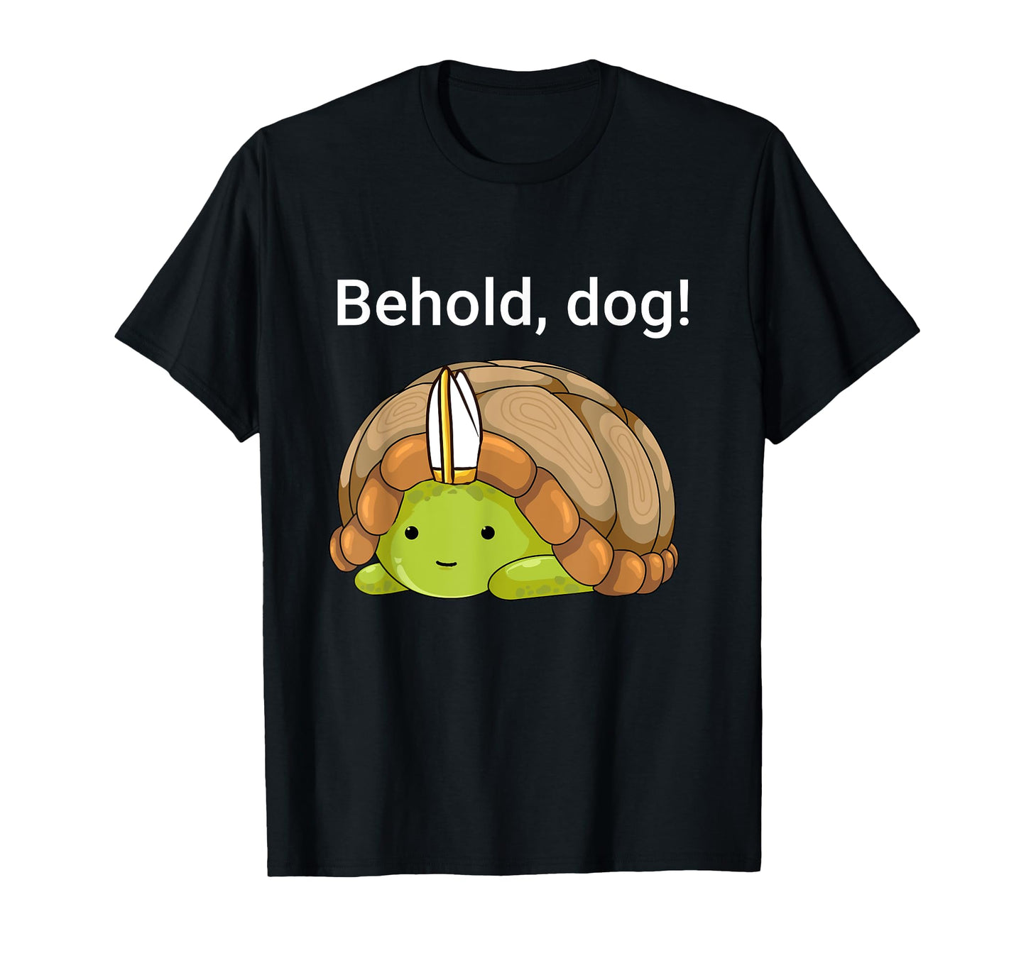 Behold Dog Funny Turtle Wearing A Priest Hat T-Shirt for Men Women Girls Kids