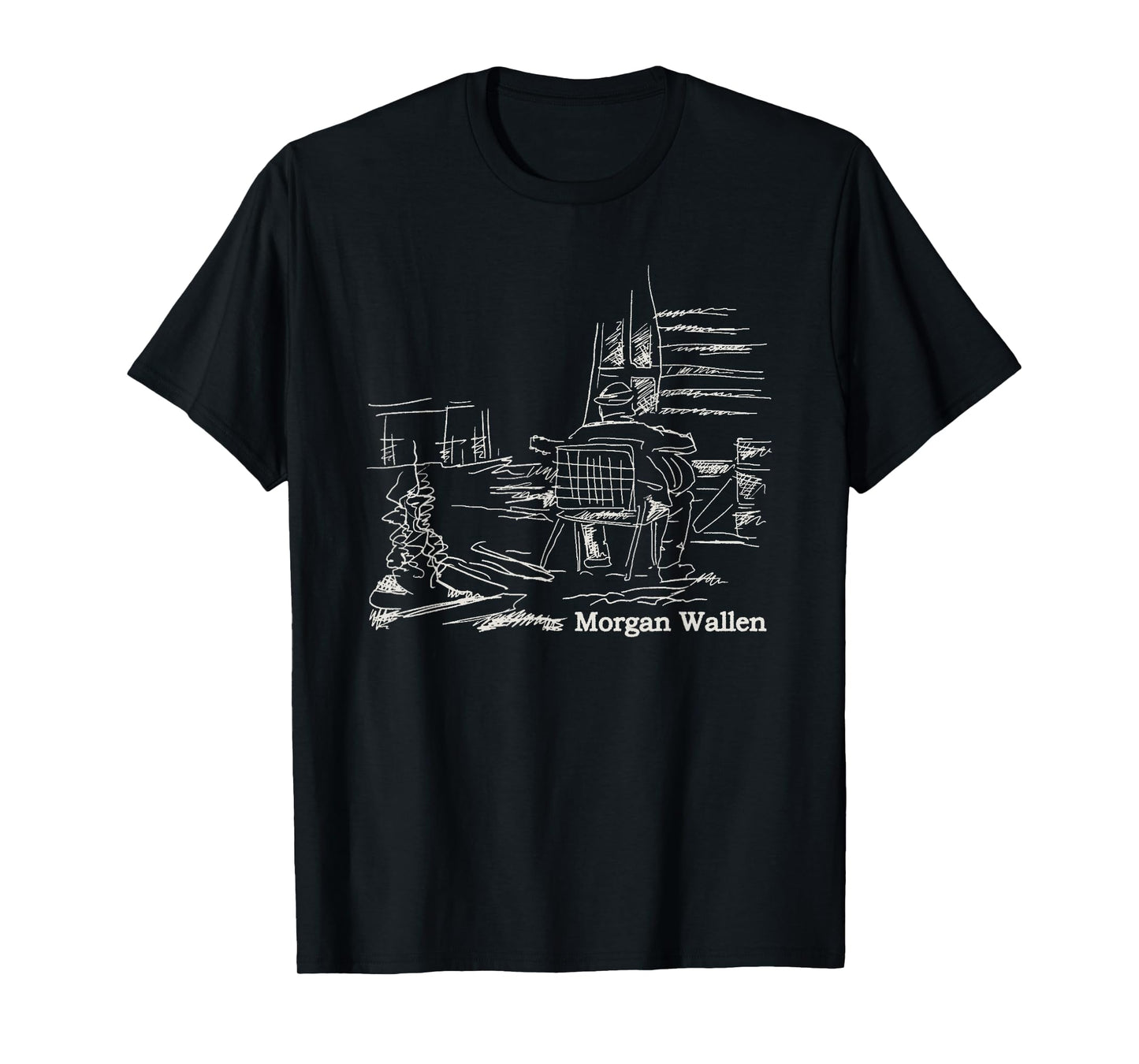 Official Morgan Wallen Illustrated T-Shirt