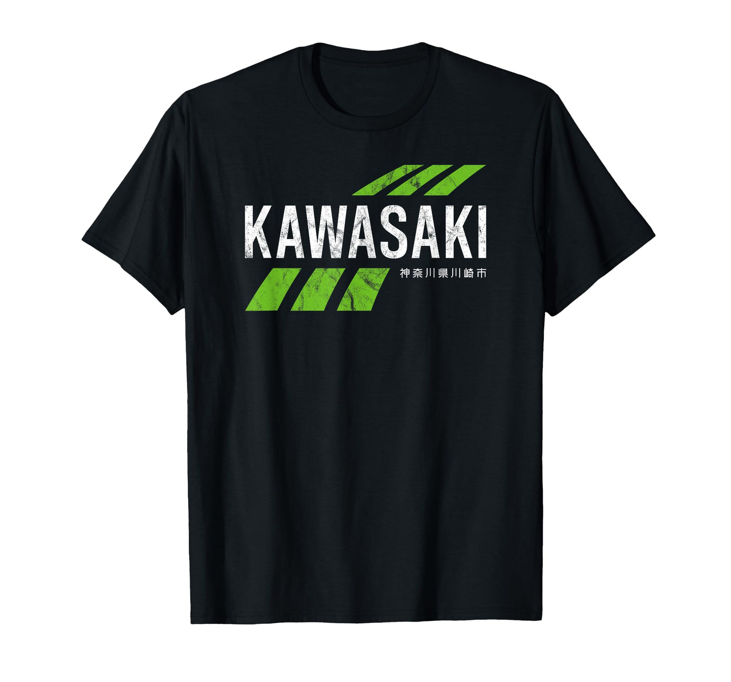 Retro Vintage KAWASAKI Green City for Men or Women T-Shirt