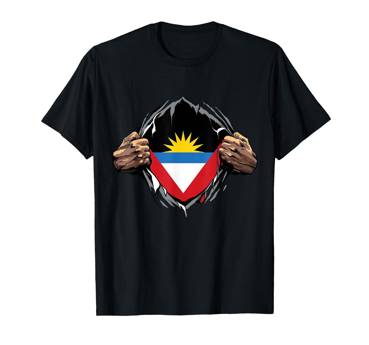 Antigua and Barbuda Shirt Super Antigua Flag Antiguan Roots T-Shirt