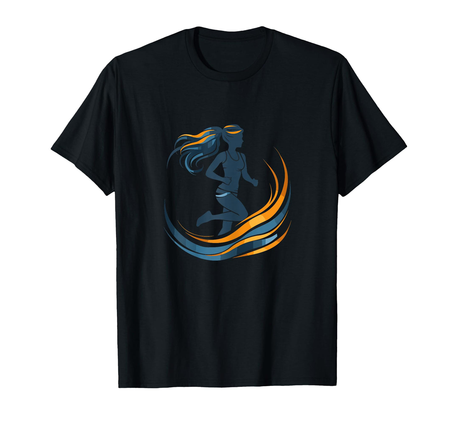 Female Runner Graphic Exercising for Girls T-Shirt