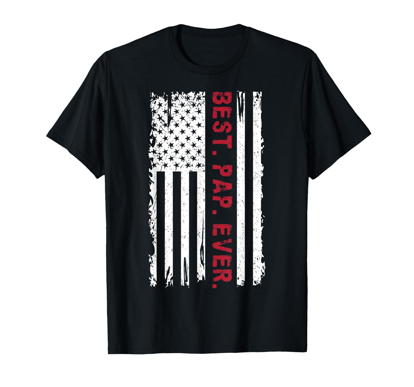 US Flag Best Pap Ever Father's Day Tee Daddy Grandpa Vintage T-Shirt