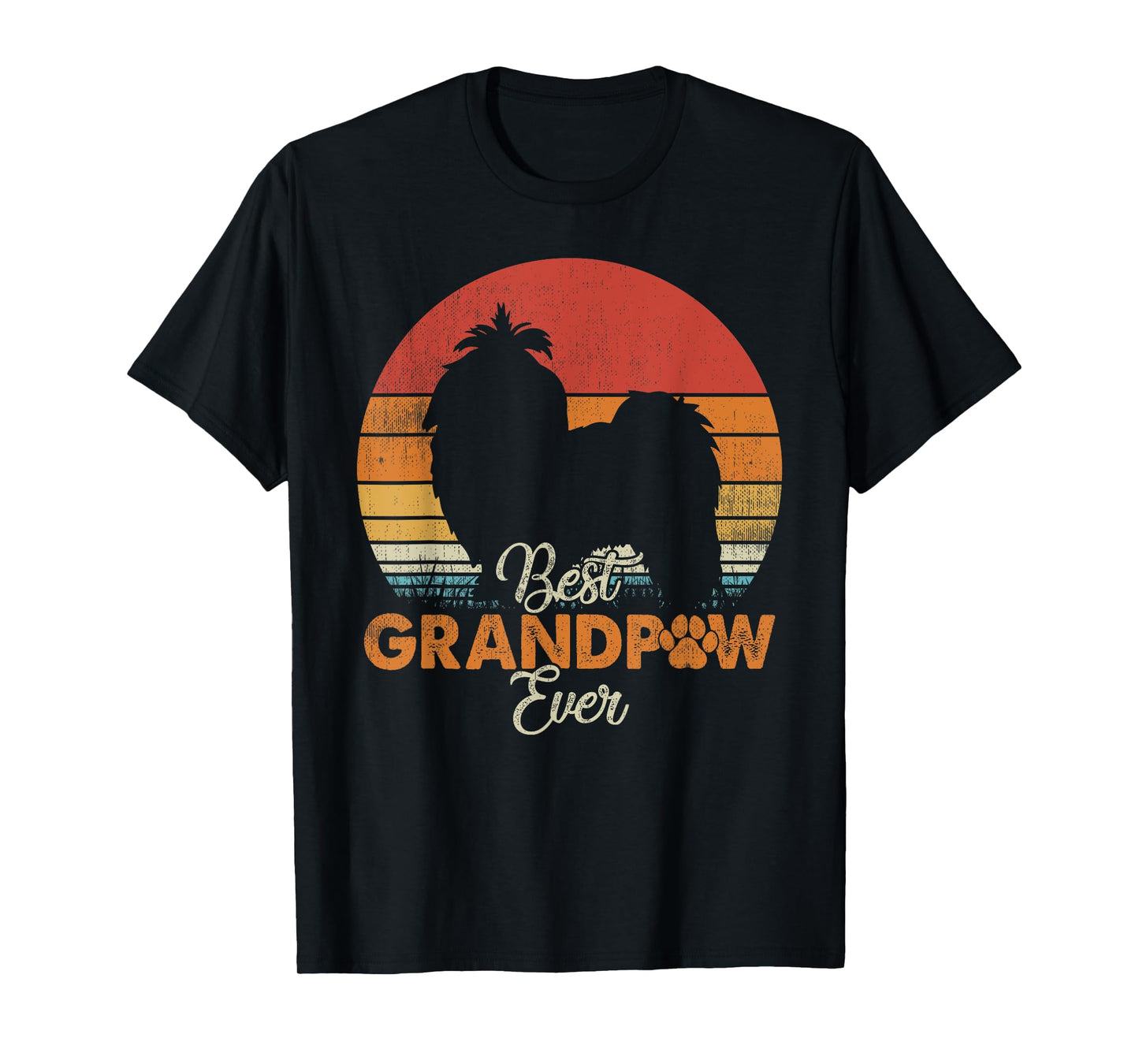 Best Grandpaw Ever Shih Tzu Grandpa T-Shirt