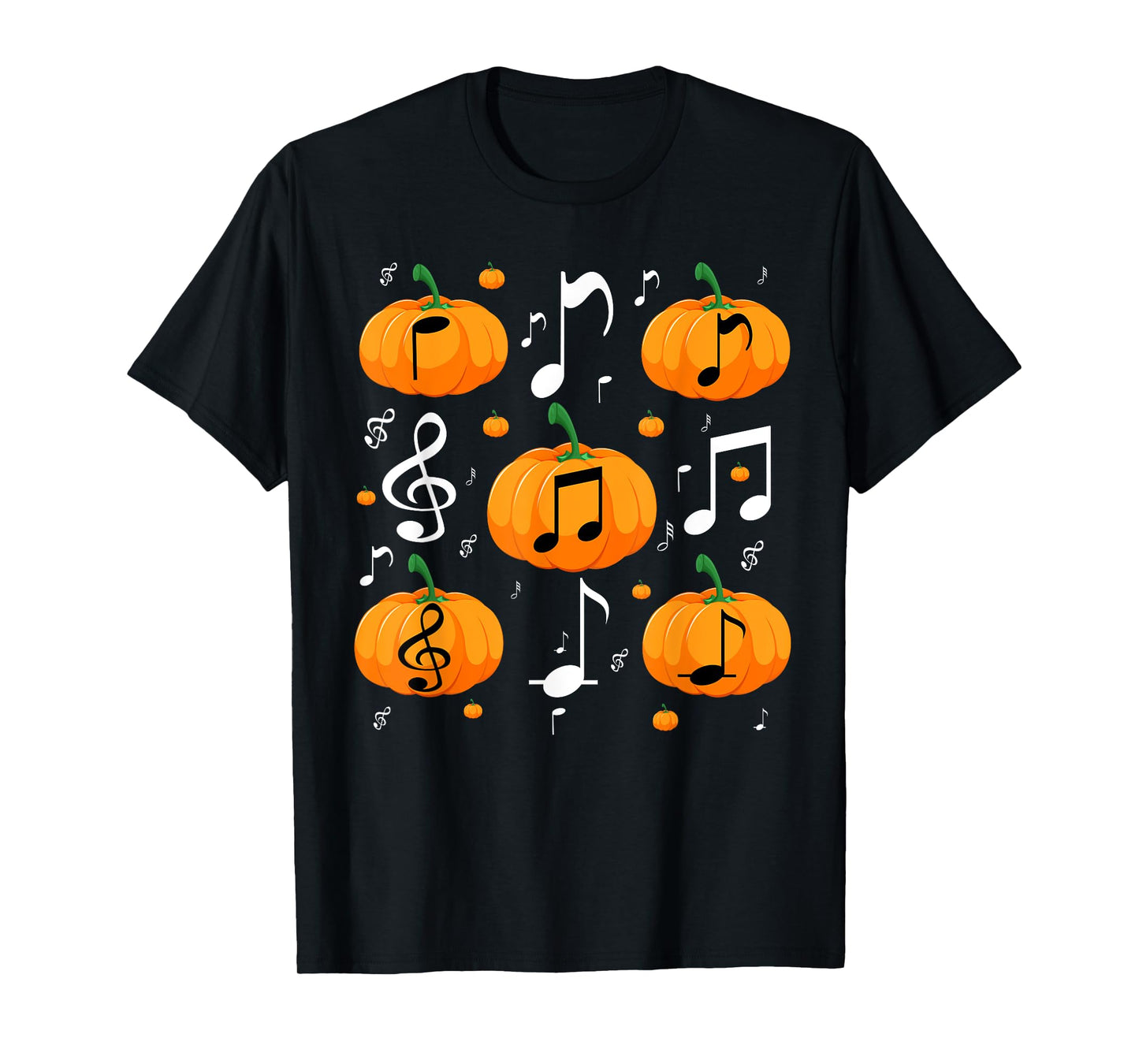 Music Note Pumpkin Fall Costume For Musicians And Teachers T-Shirt