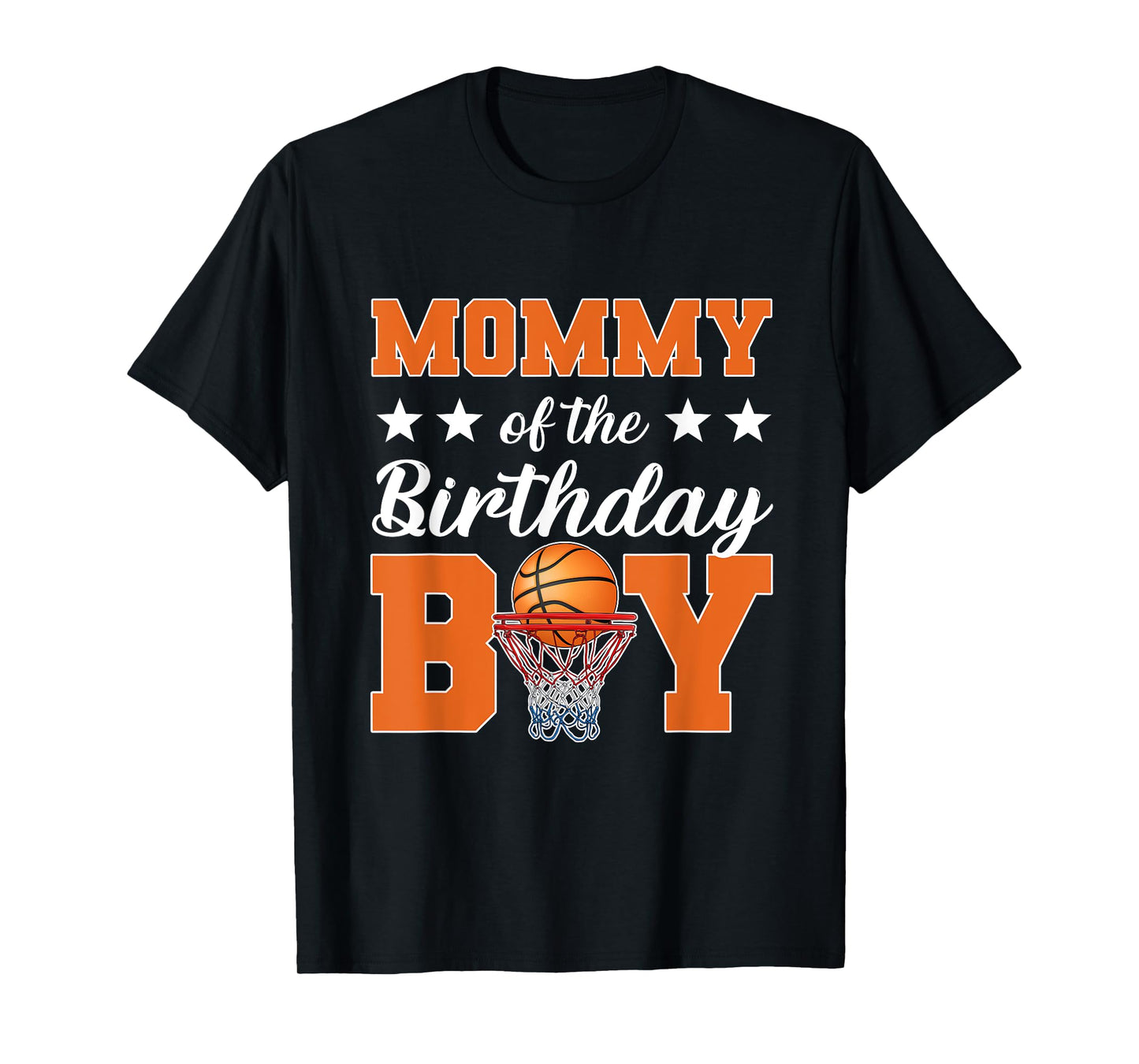 Mommy of the Birthday Boy Basketball Mom matching birthday T-Shirt