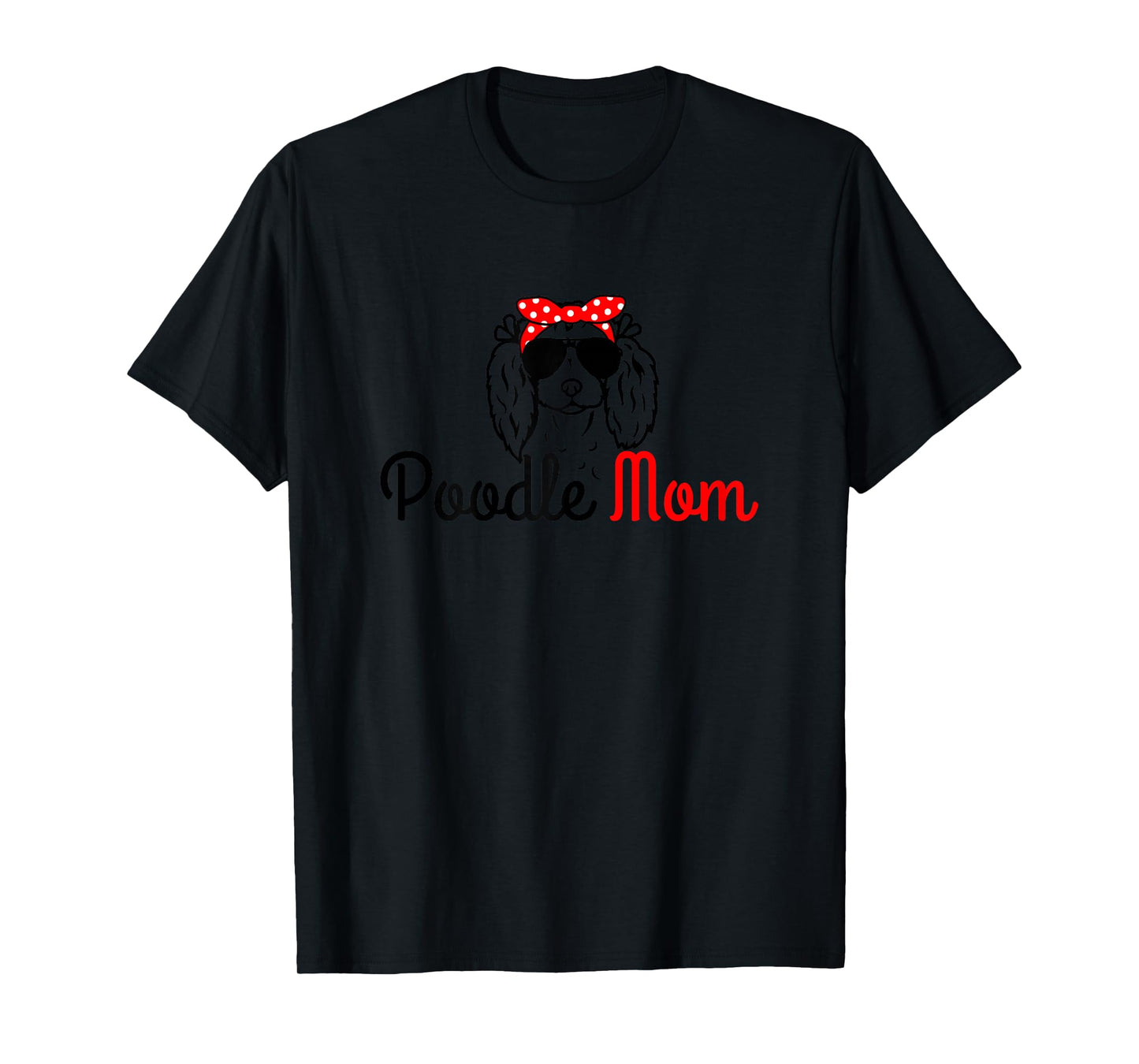 Poodle Mom Vintage Funny Cute Dog Poodle Mom T-Shirt