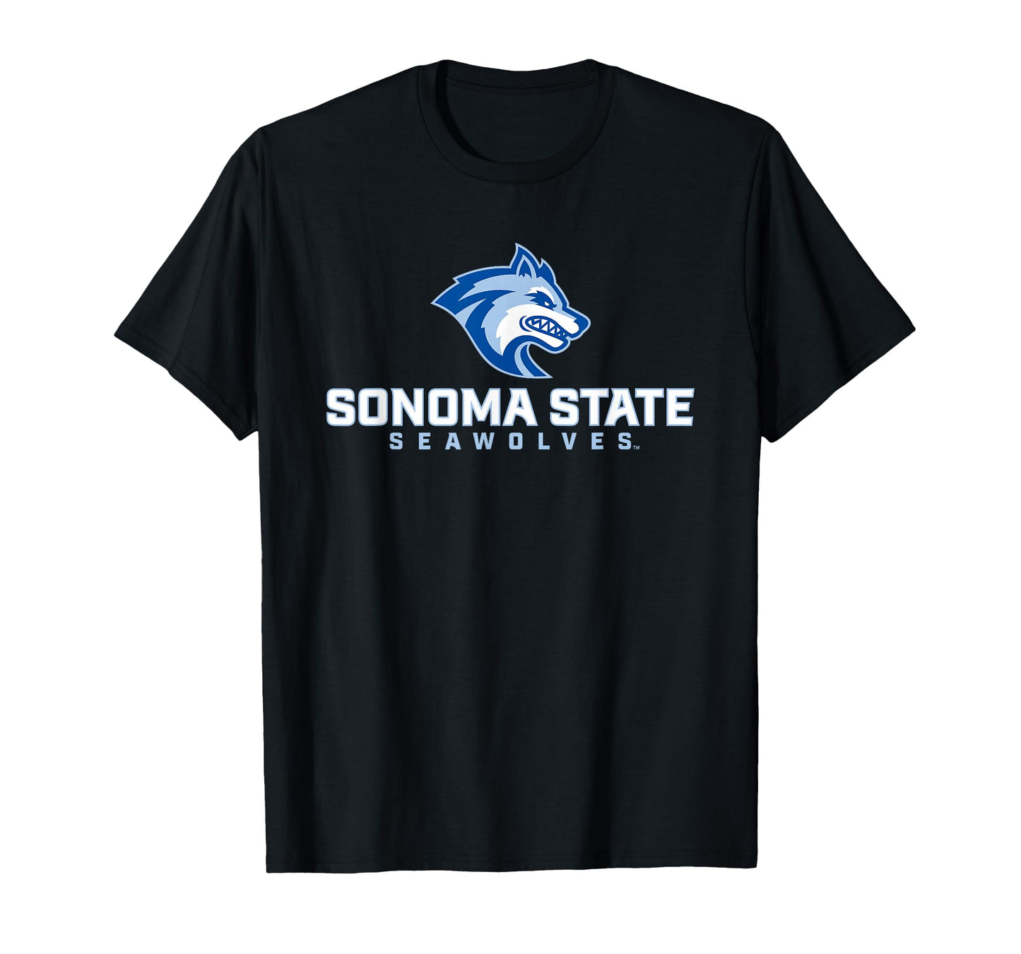 Sonoma State University Seawolves Stacked Seawolf Logo T-Shirt