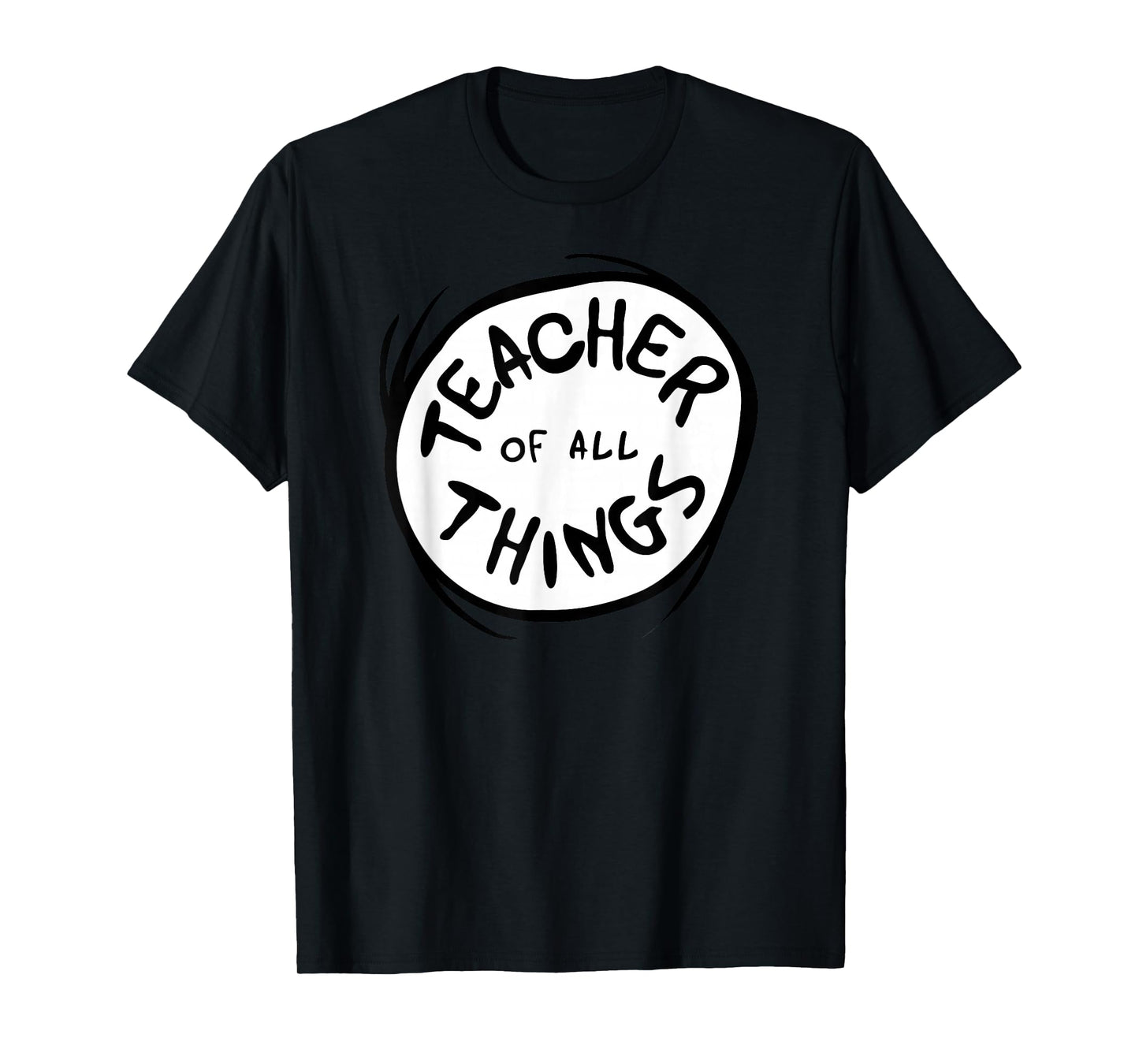 Dr. Seuss Teacher of All Things Red Emblem T-Shirt