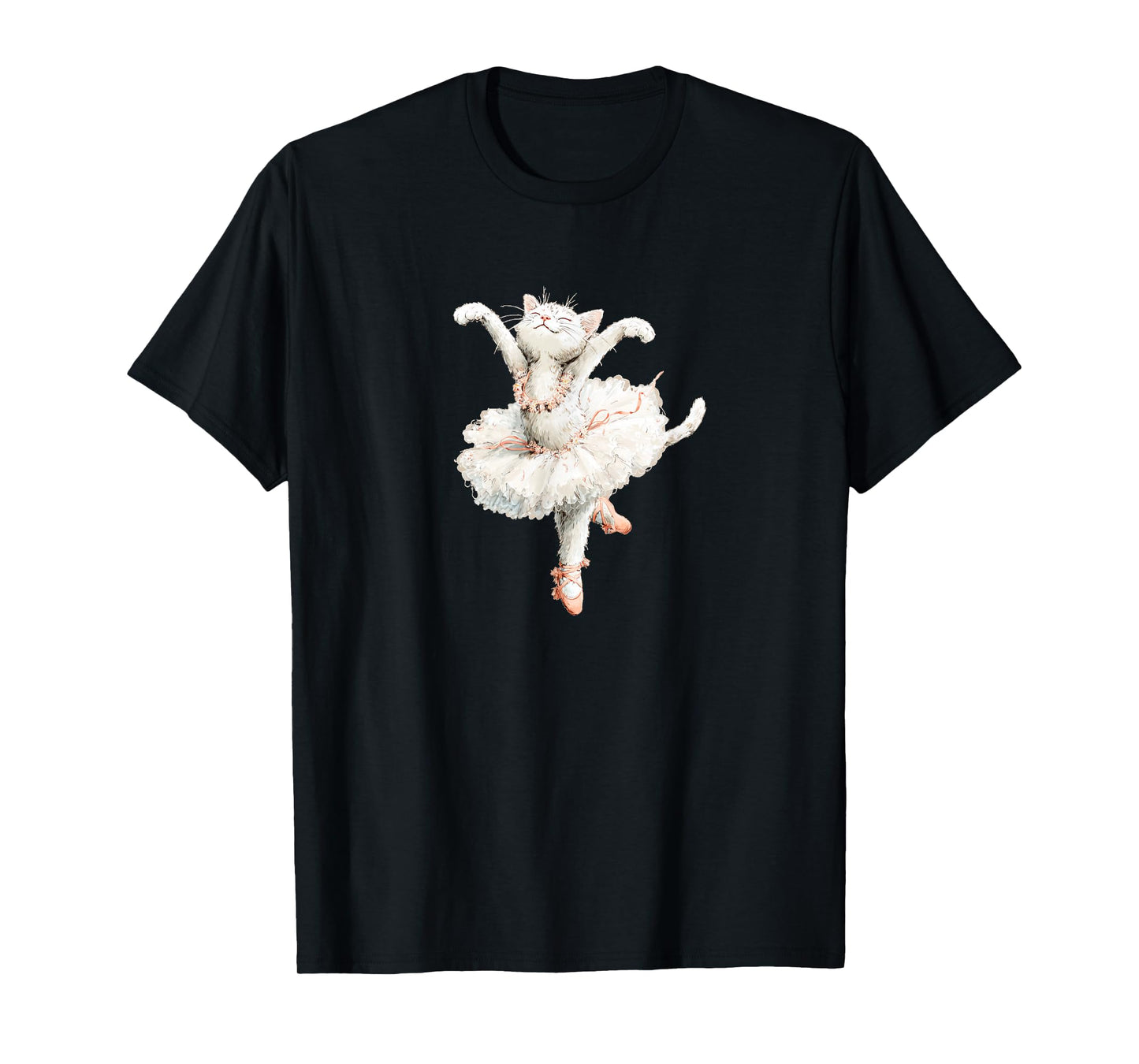 Funny Cat in Tutu Costume for Ballerina and Cats Lovers T-Shirt