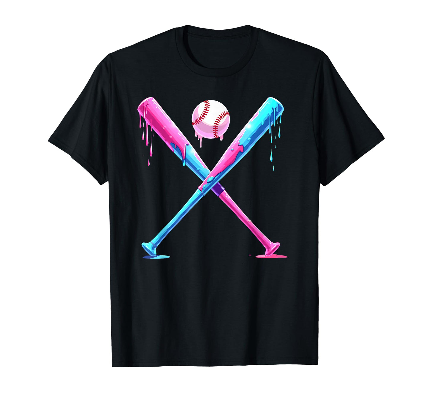 Baseball Home Plate Social Club for Boy Ice Cream Drip T-Shirt