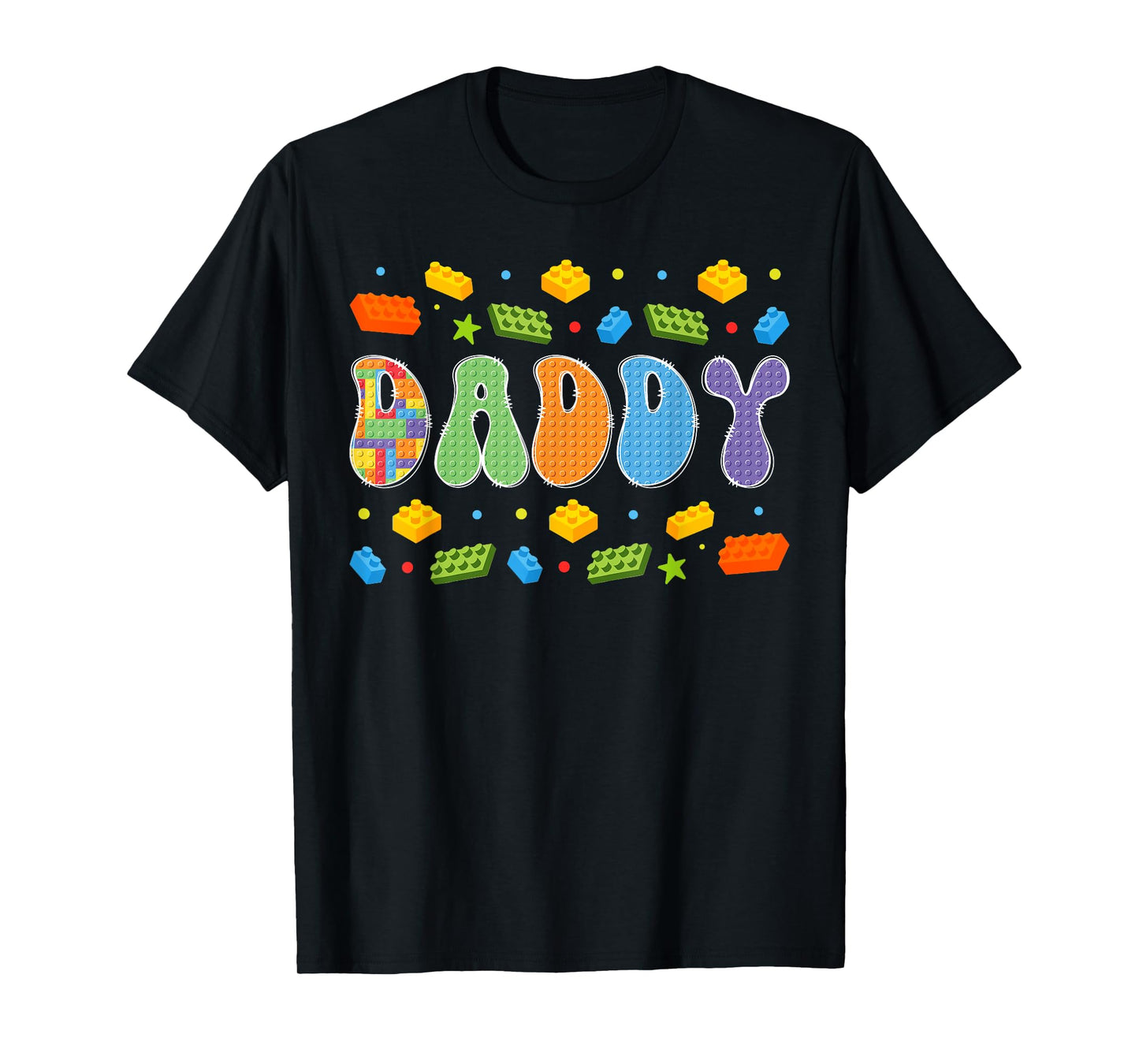 Daddy Building Bricks Block Master Builder Matching T-Shirt