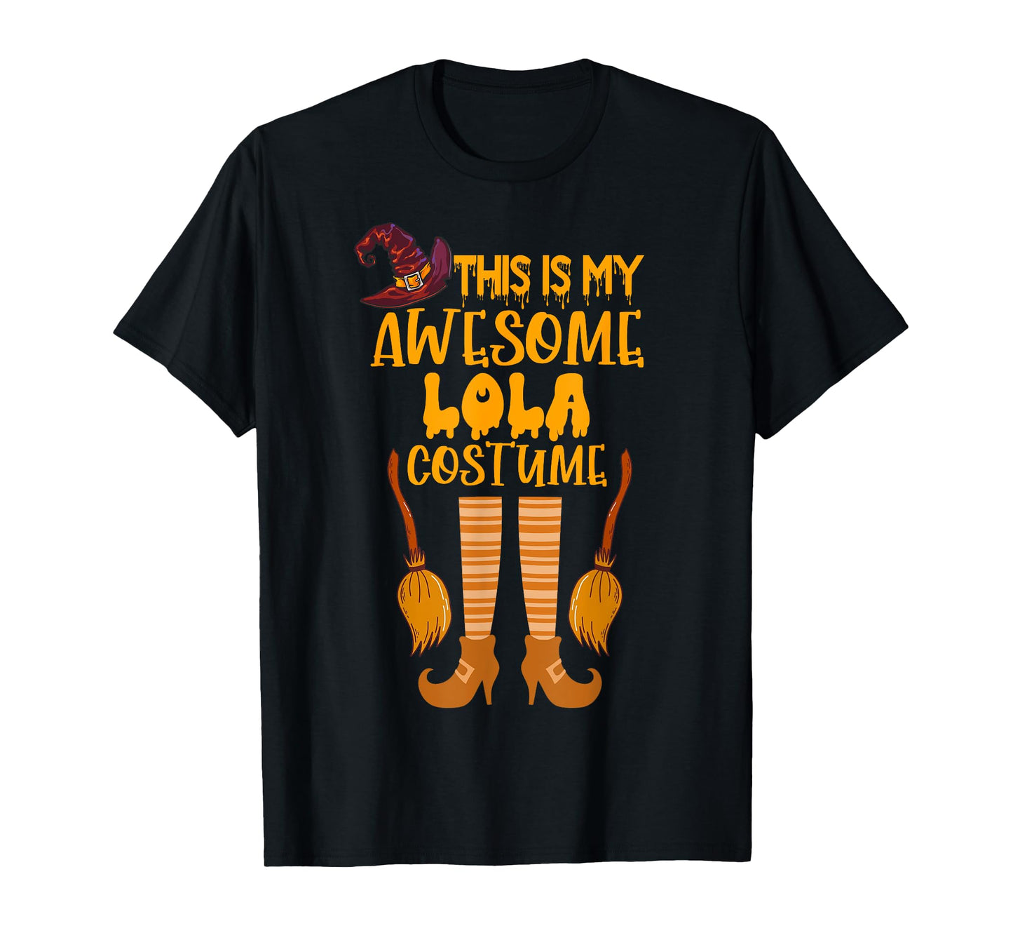 This is my Awesome Halloween Lola Costume Funny Grandma T-Shirt