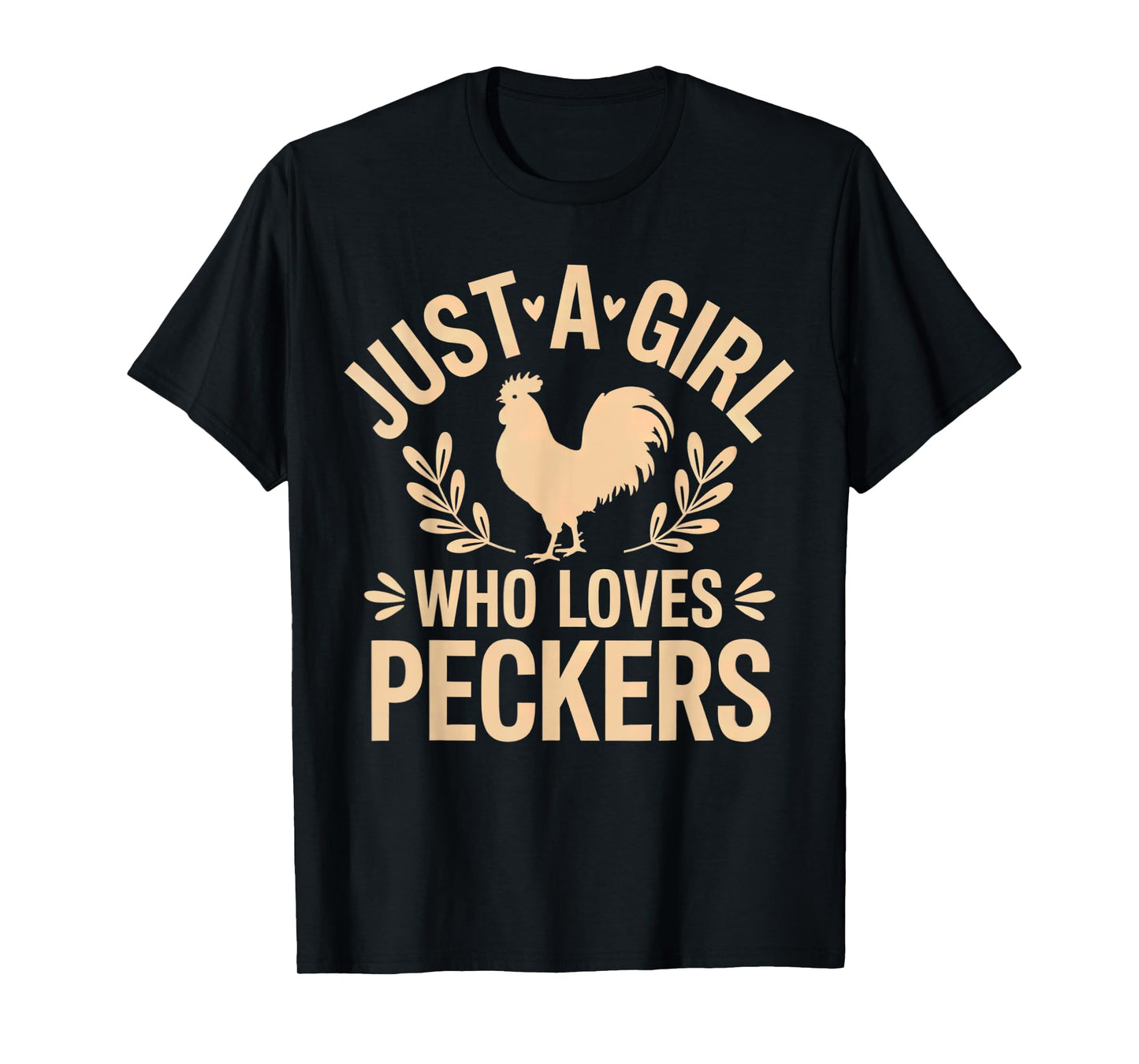 Just a Girl Who Loves Peckers Vintage women Retro T-Shirt