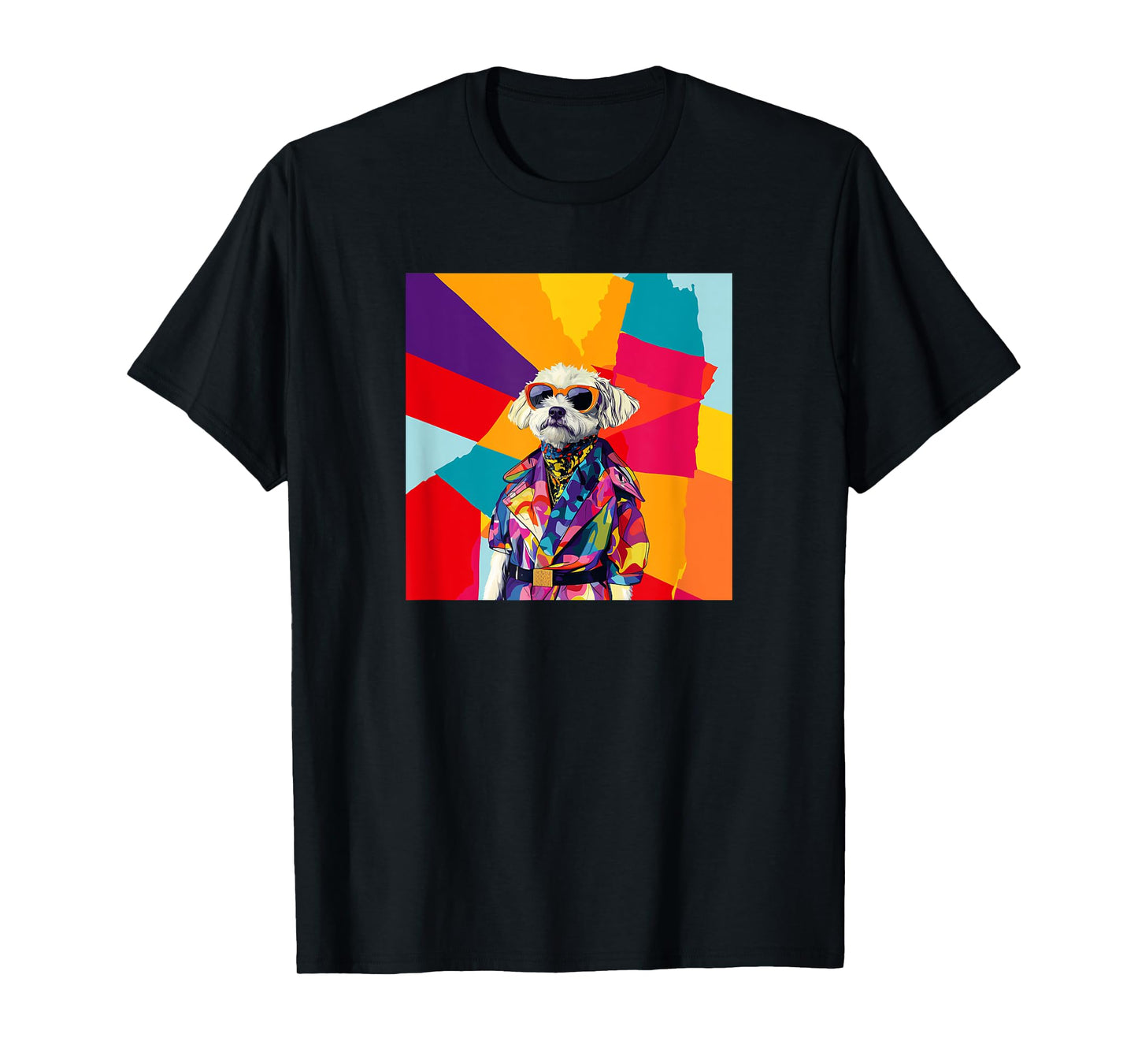 Peekapoo Dog Fashion Cute Colorful Pop Art T-Shirt for Men Women Kids