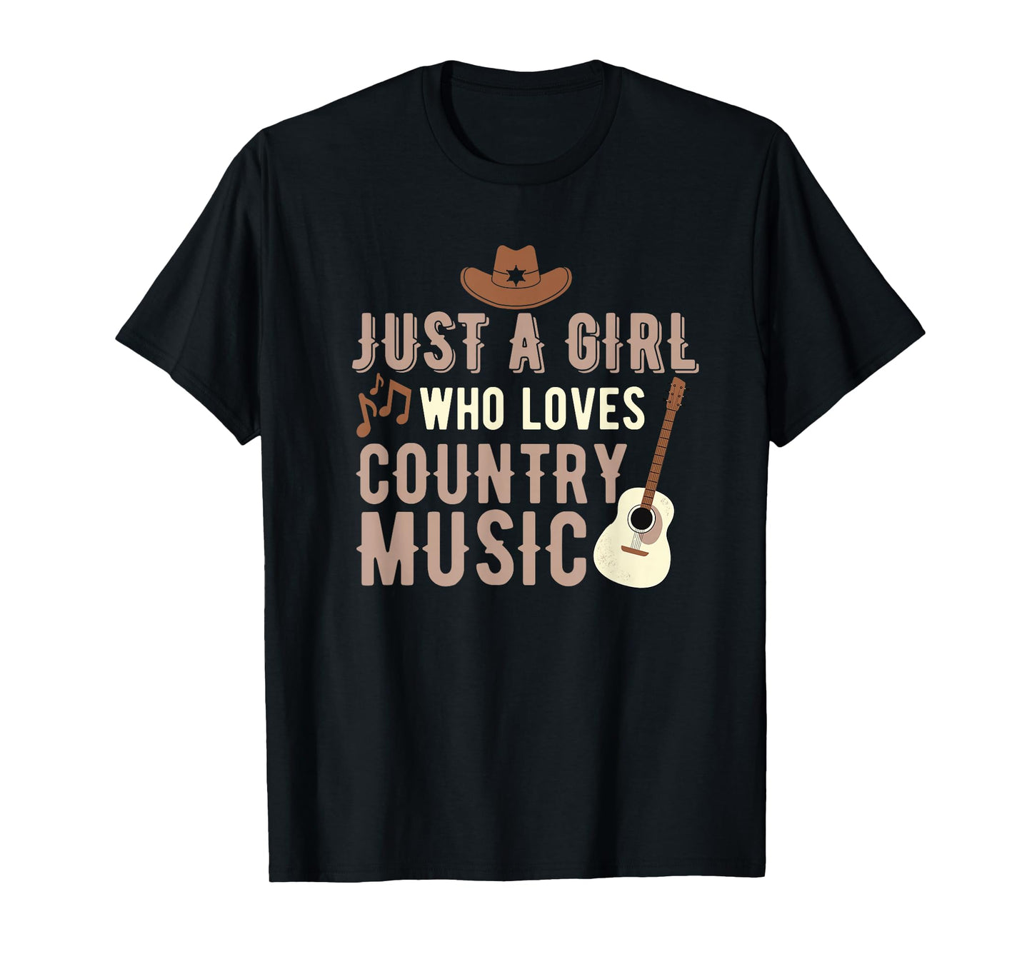 Just A Girl Who Loves Country Music T-Shirt Small