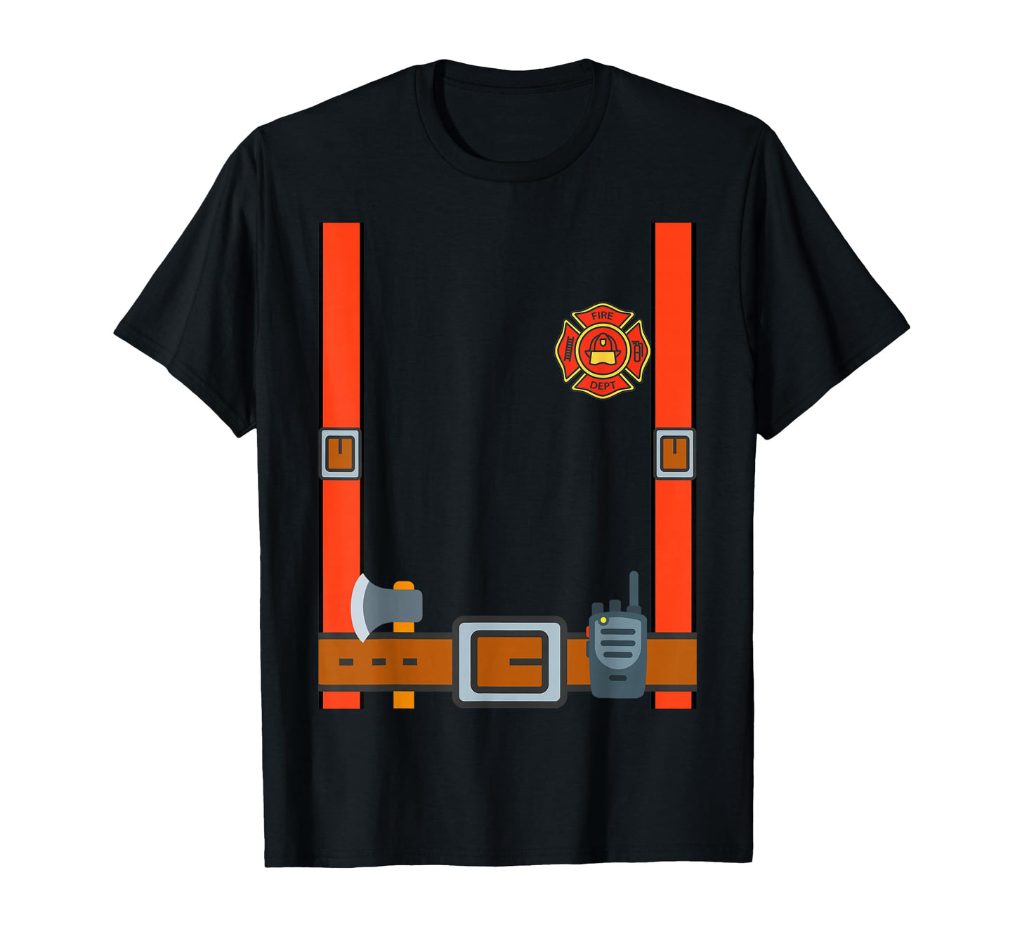 Fun Fireman Halloween - Firefighter Cosplay Costume Dressup T-Shirt