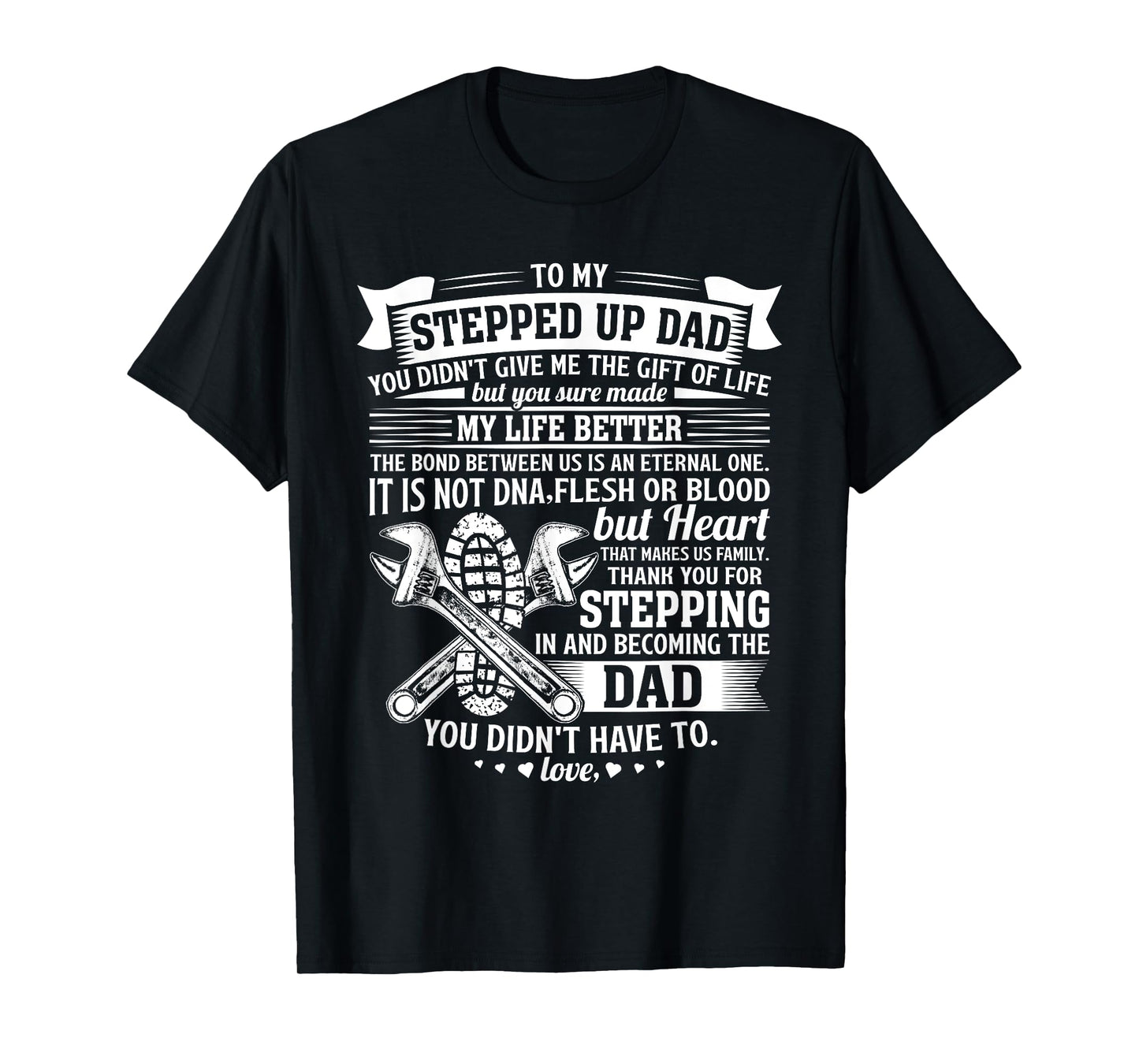 Mechanic stepdad fathers day birthday gifts step dad men T-Shirt