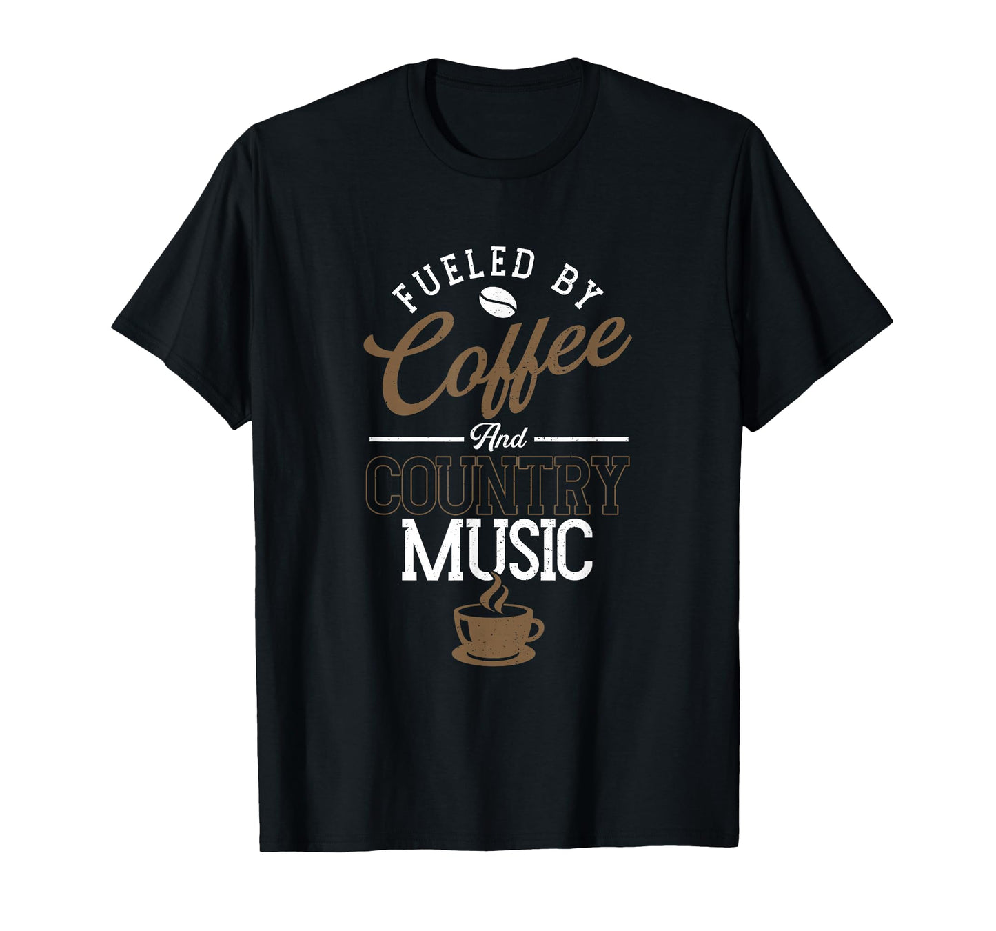 Fueled By Coffee And Country Music | Line Dancing T-Shirt