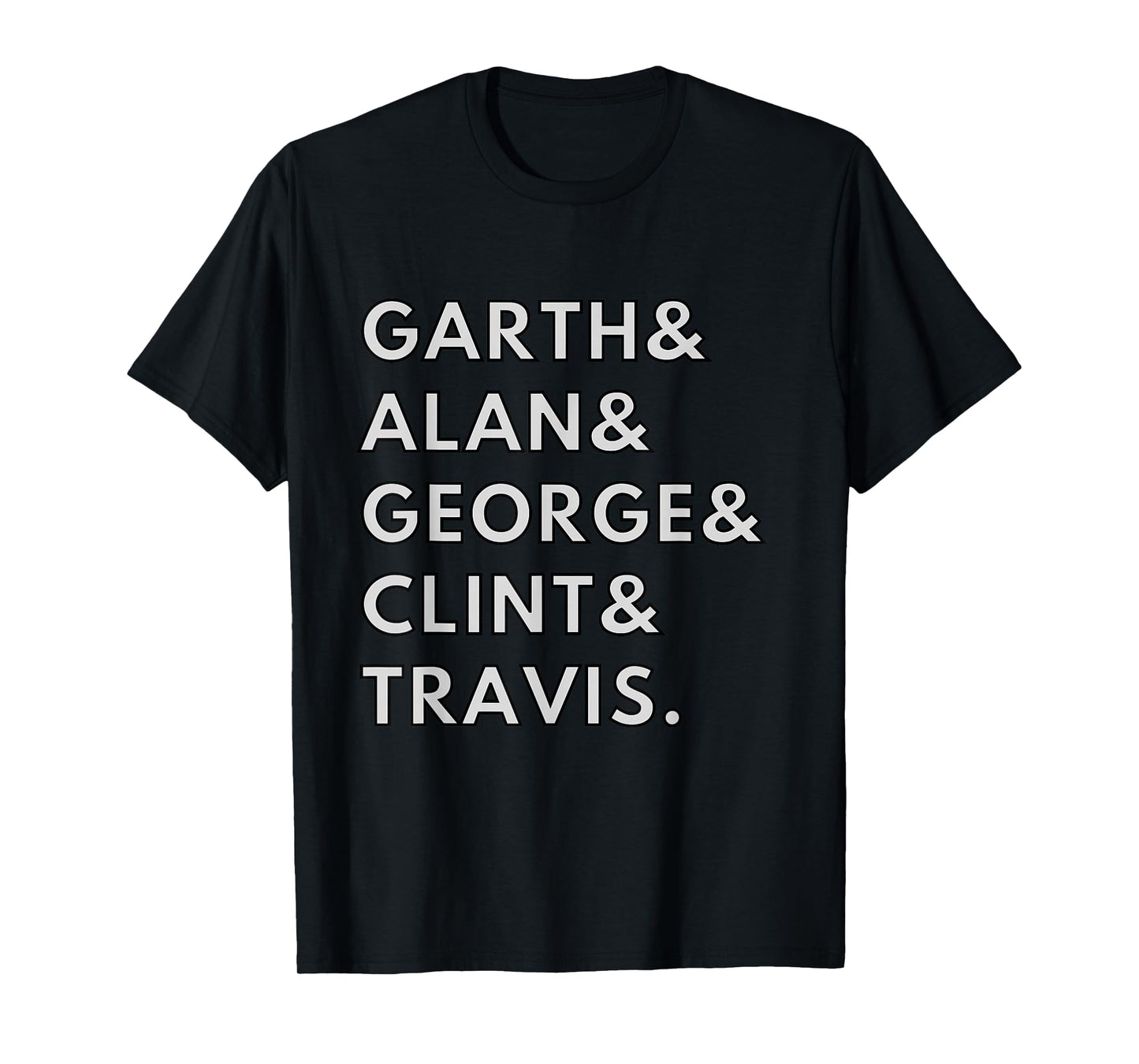 90s Country Men Singers Garth & Clint Alan George Travis T-Shirt