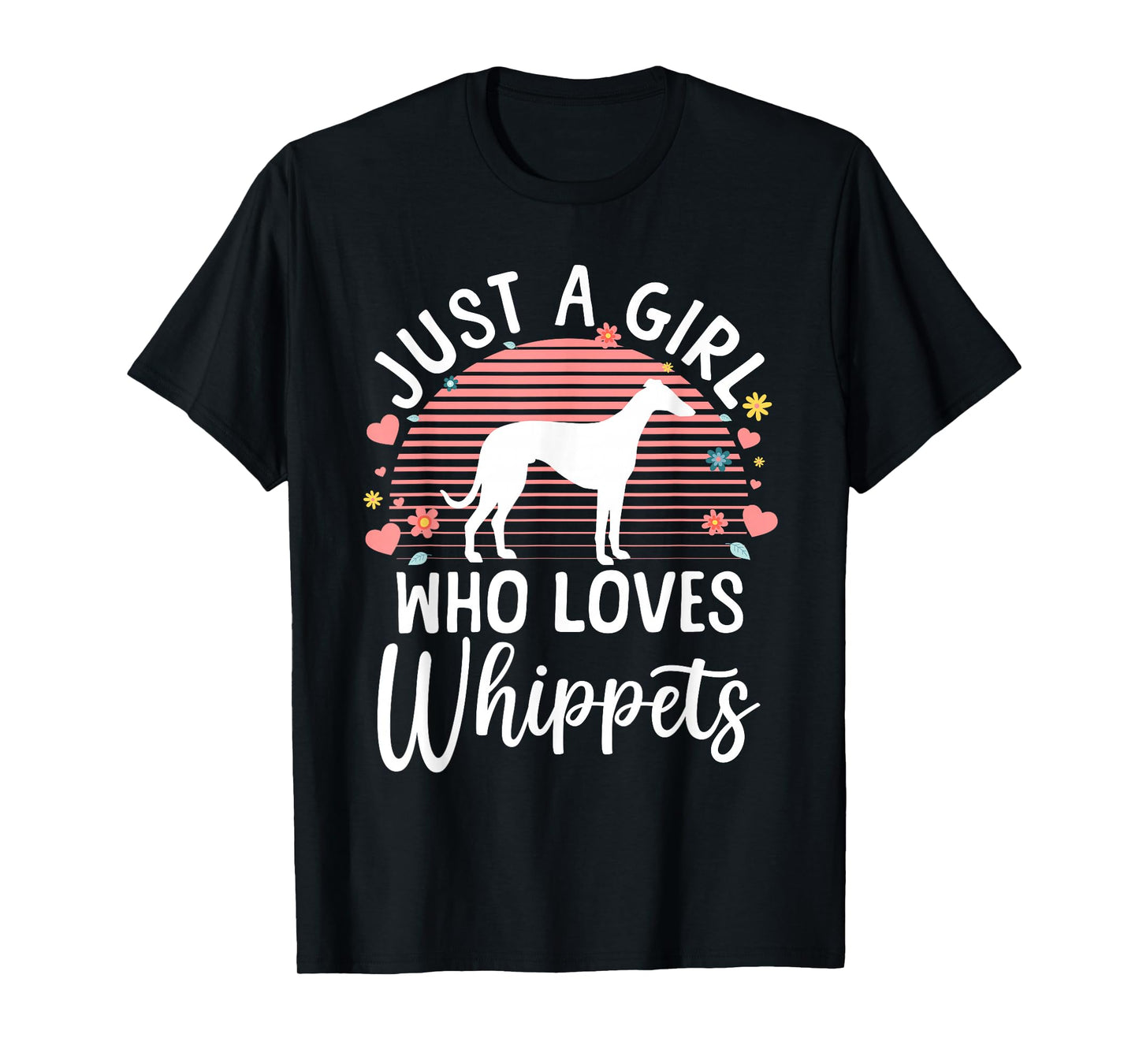Funny Whippet Art For Women Girls Whippet Dog Lover Whippet T-Shirt