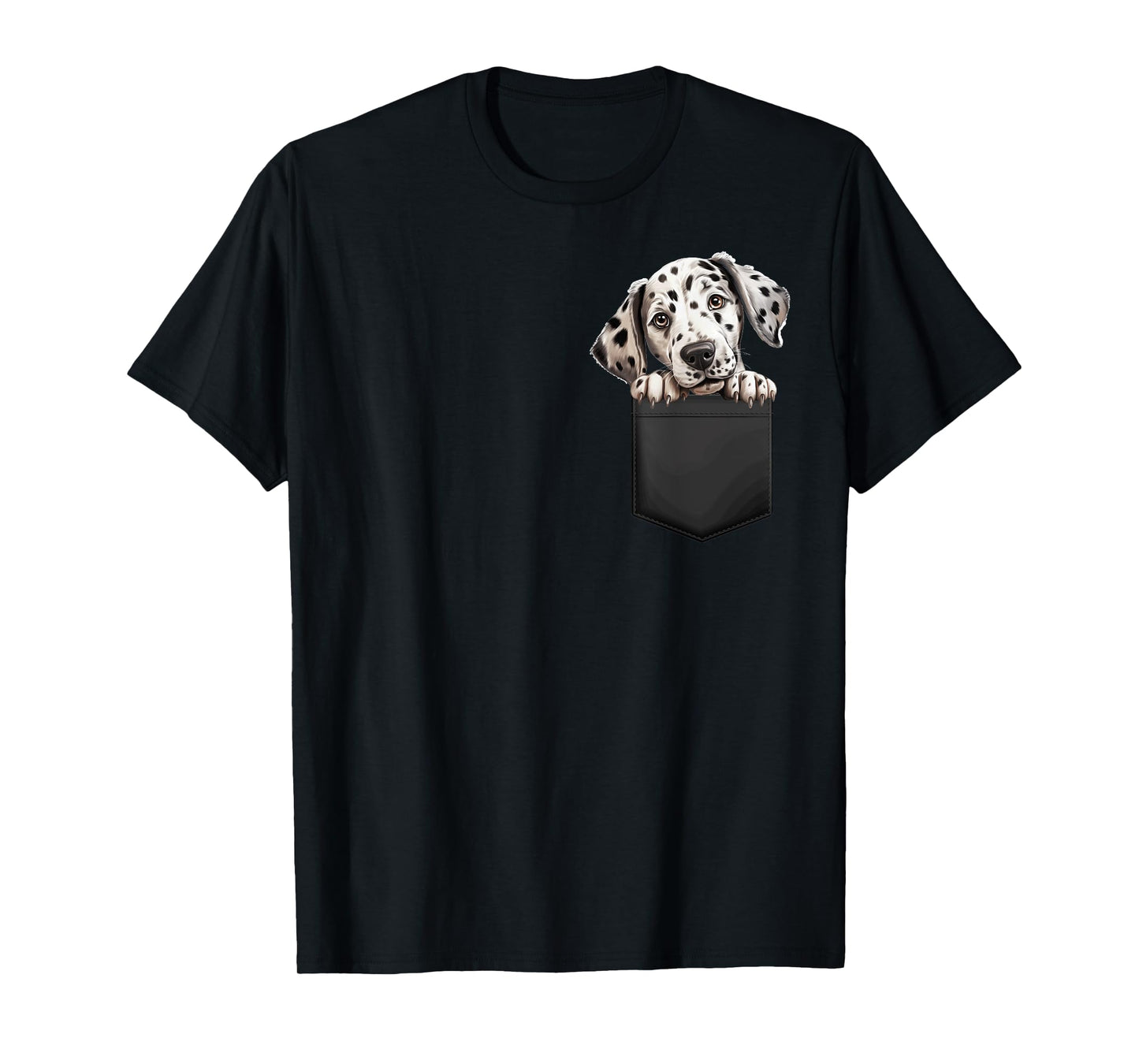 Dalmatian Dog Puppy Dog In Pocket Cute Pet Lover T-Shirt for Men Women